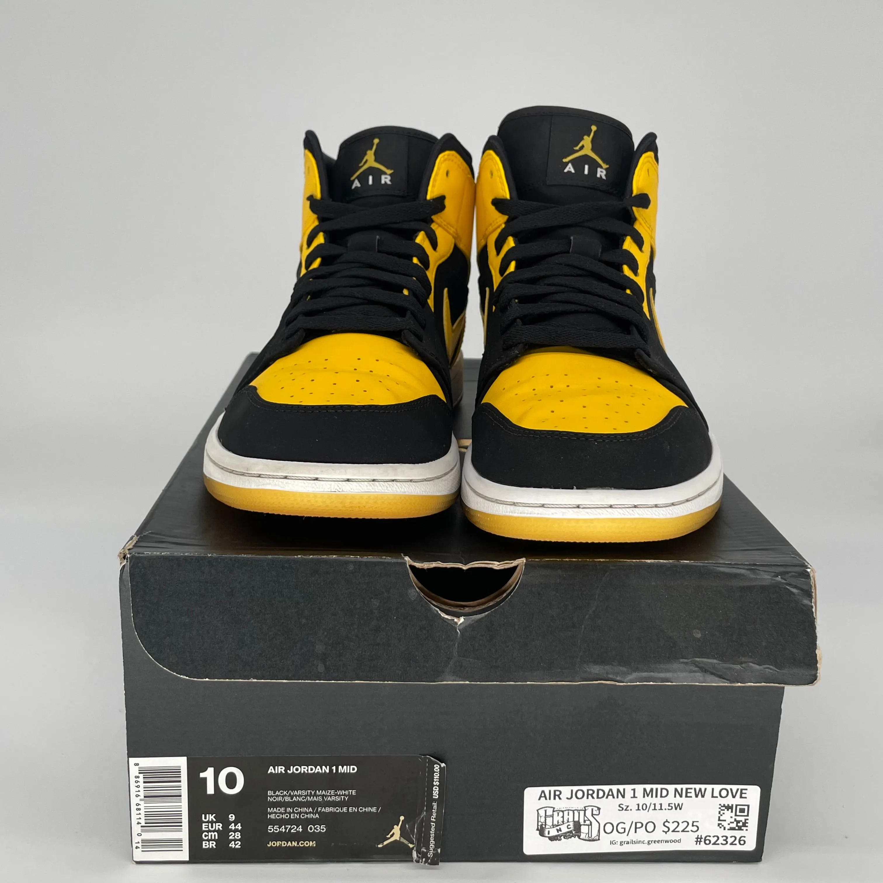 AIR JORDAN 1 MID NEW LOVE SIZE 10 554724-036