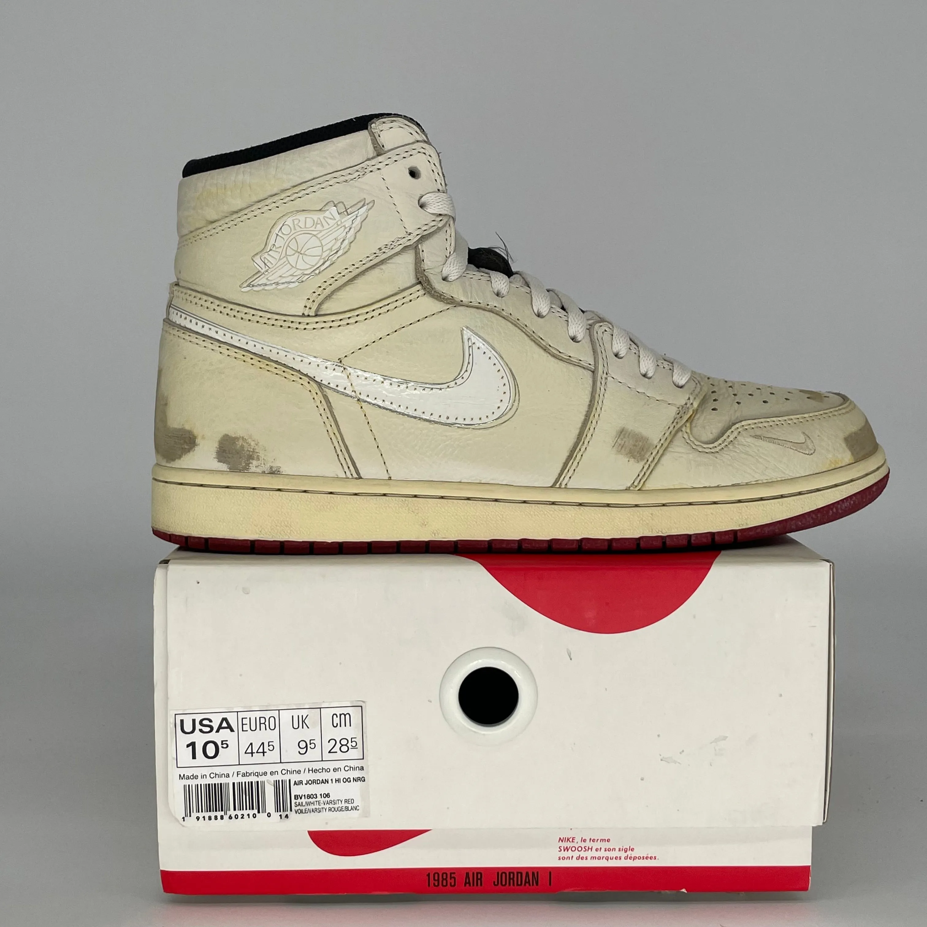 AIR JORDAN 1 NIGEL SYLVESTER SIZE 10.5 BV1803-106