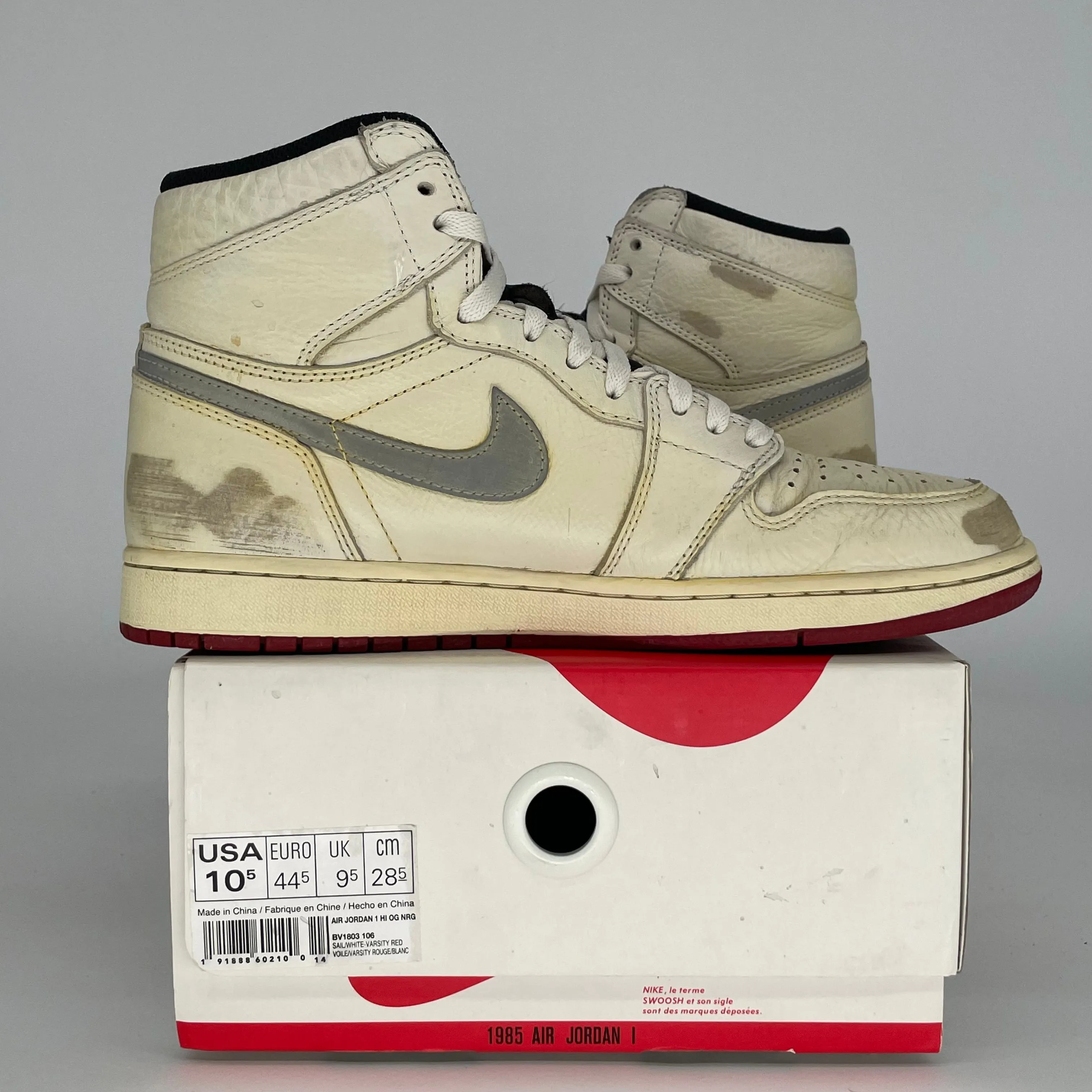 AIR JORDAN 1 NIGEL SYLVESTER SIZE 10.5 BV1803-106