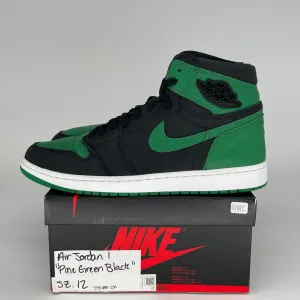 AIR JORDAN 1 PINE GREEN BLACK SIZE 12 555088-030