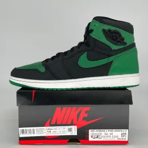 AIR JORDAN 1 PINE GREEN BLACK SIZE 14 555088-030
