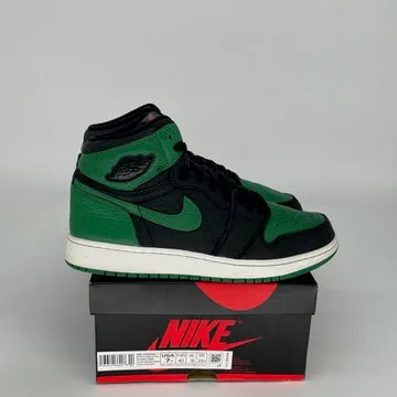 AIR JORDAN 1 PINE GREEN BLACK SIZE 7Y 575441-030