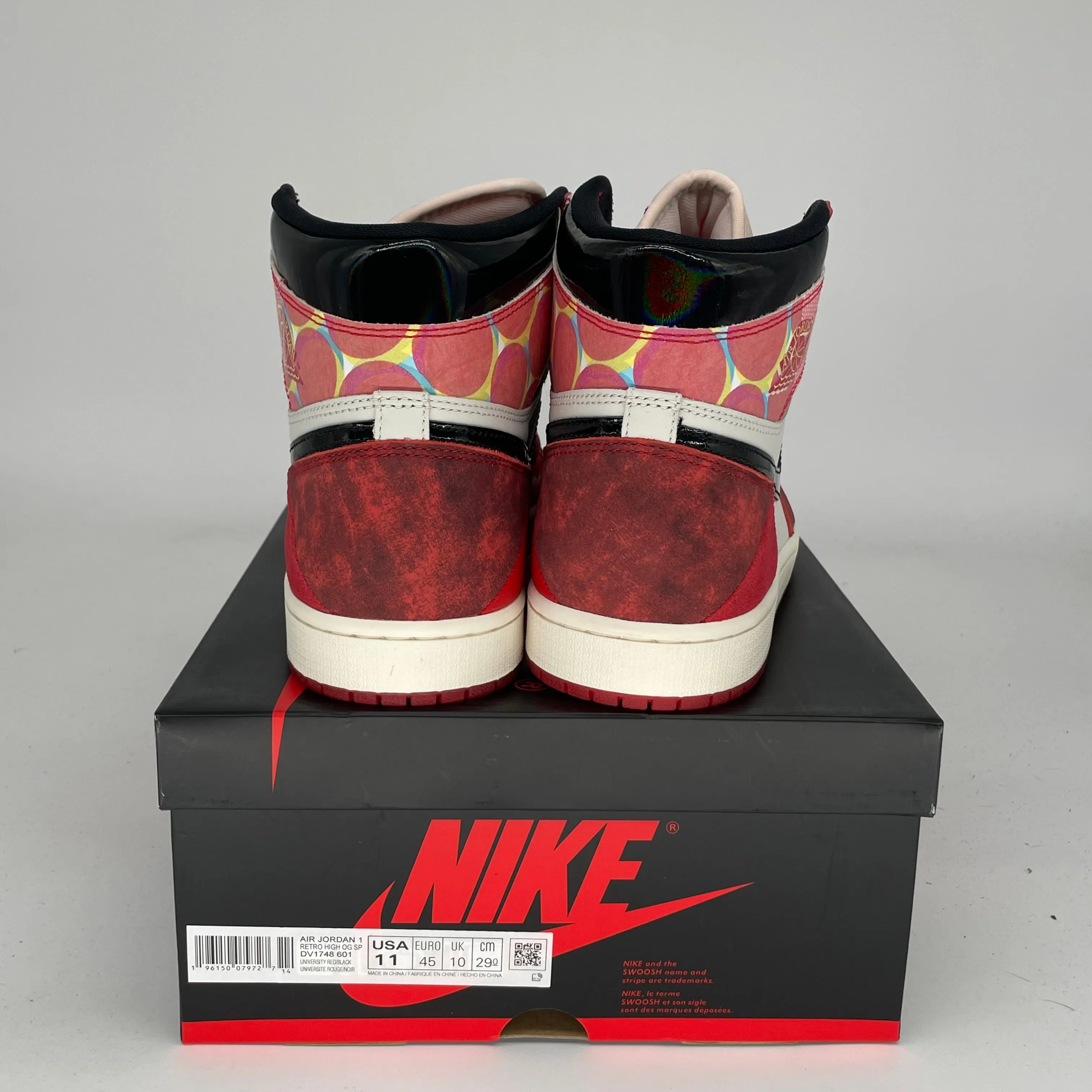 AIR JORDAN 1 SPIDER MAN ACROSS THE SPIDERVERSE SIZE 11 DV1748-601