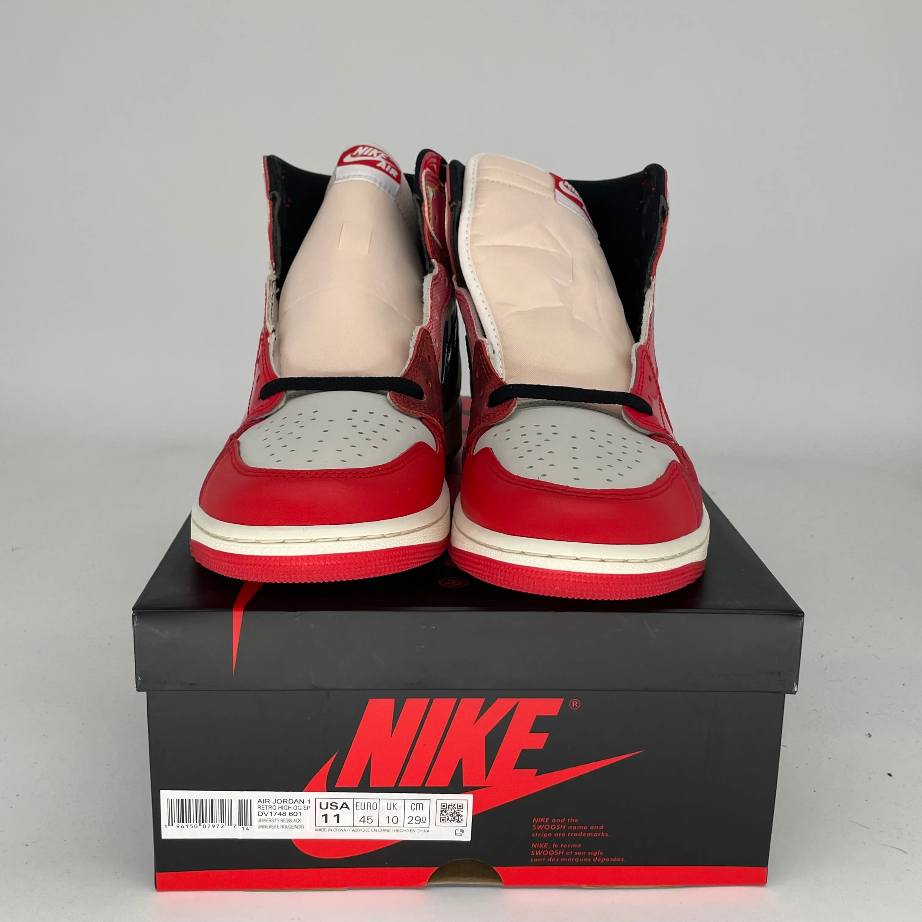 AIR JORDAN 1 SPIDER MAN ACROSS THE SPIDERVERSE SIZE 11 DV1748-601