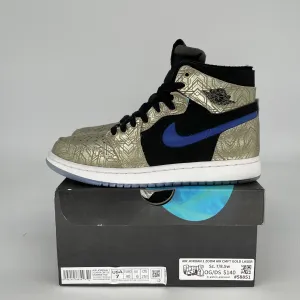AIR JORDAN 1 ZOOM AIR CMFT GOLD LASER SIZE 7 DQ0659-700