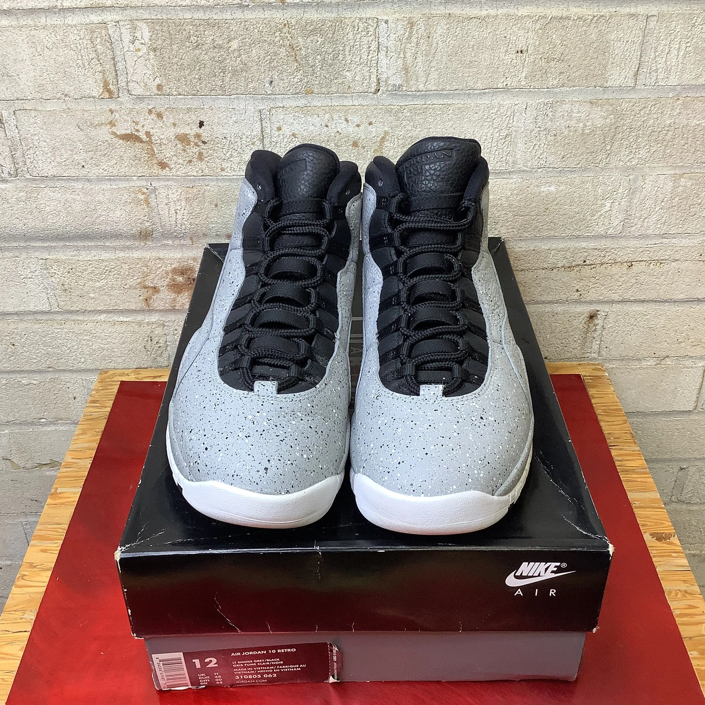 AIR JORDAN 10 LIGHT SMOKE GREY SIZE 12 310805-062