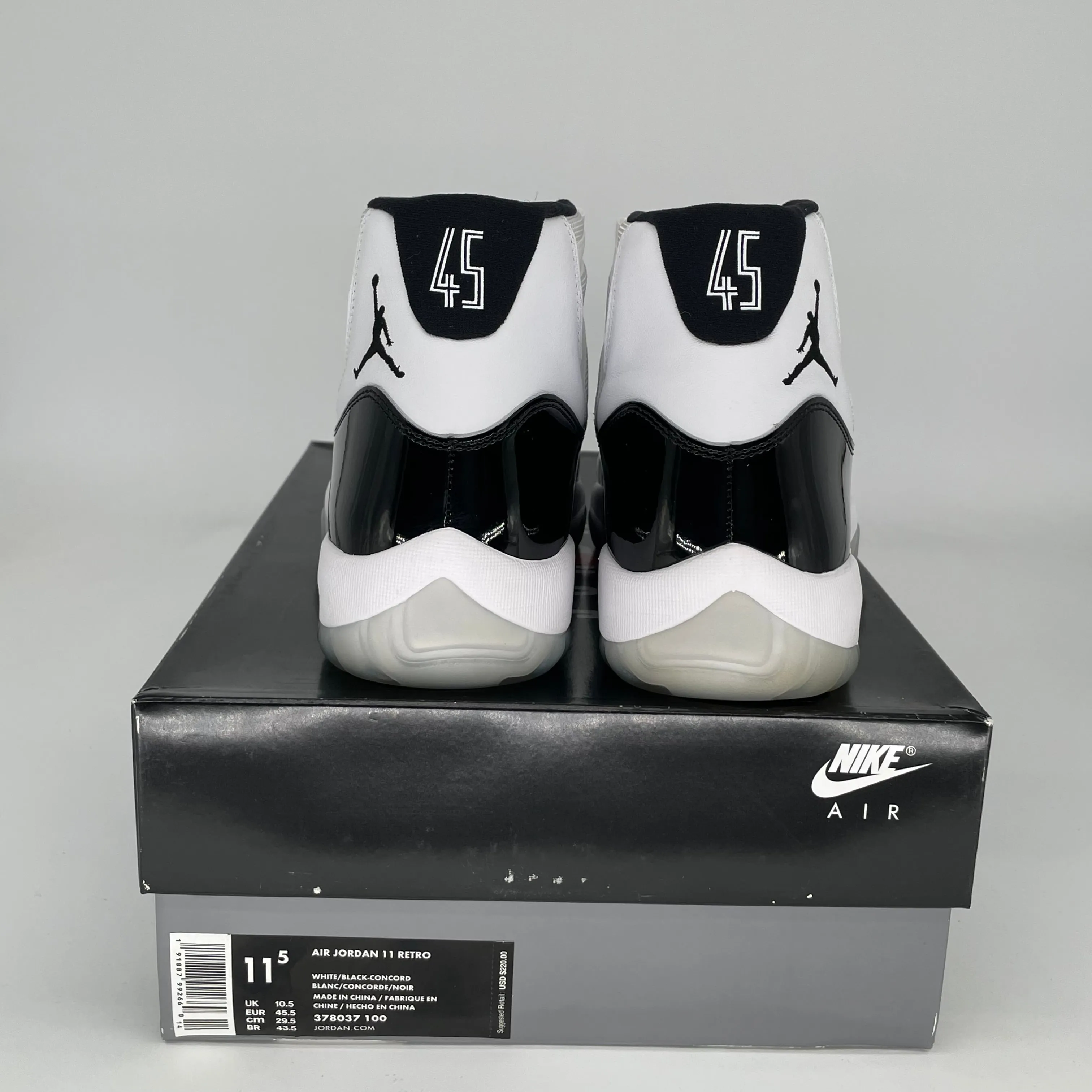 AIR JORDAN 11 CONCORD SIZE 11.5 378037-100