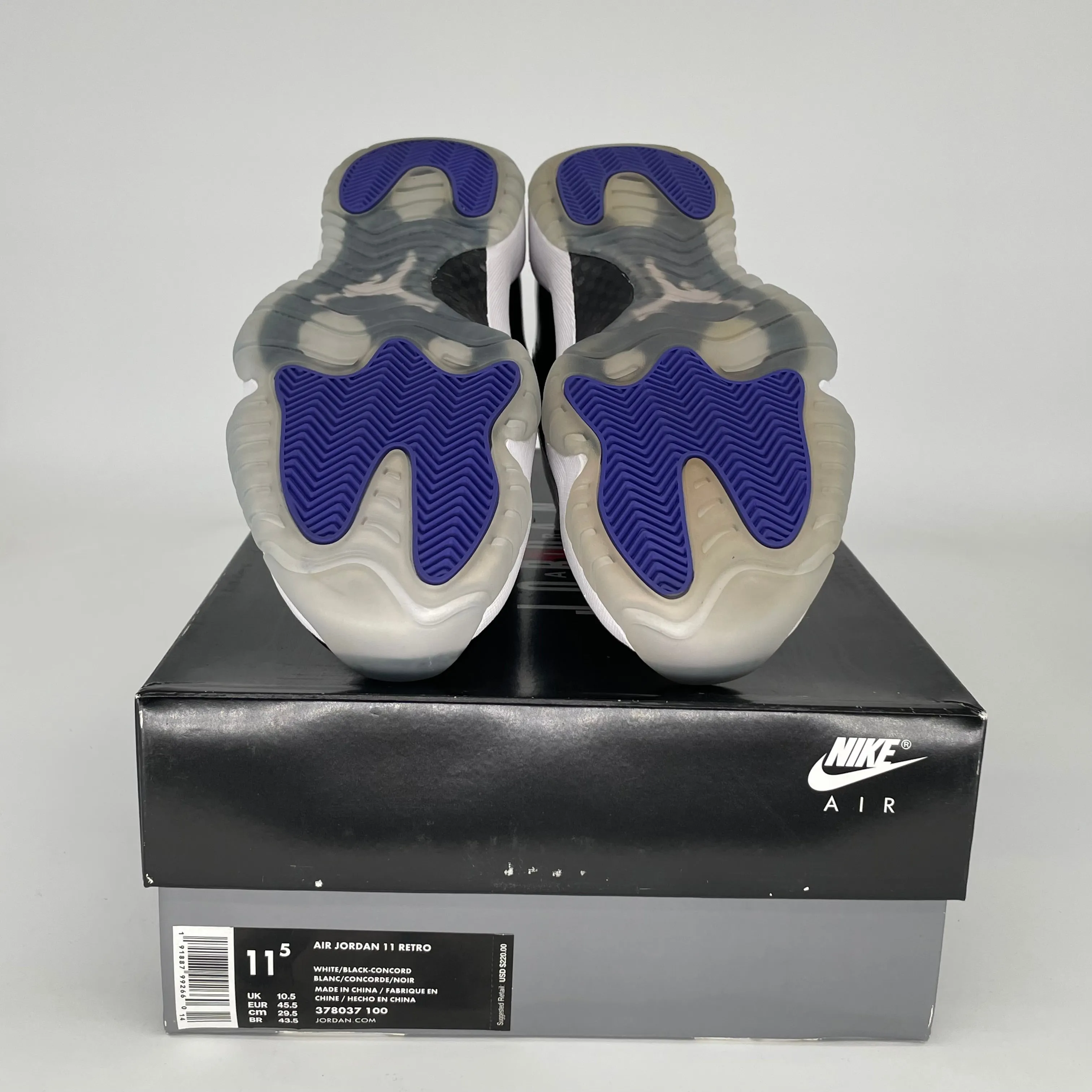 AIR JORDAN 11 CONCORD SIZE 11.5 378037-100