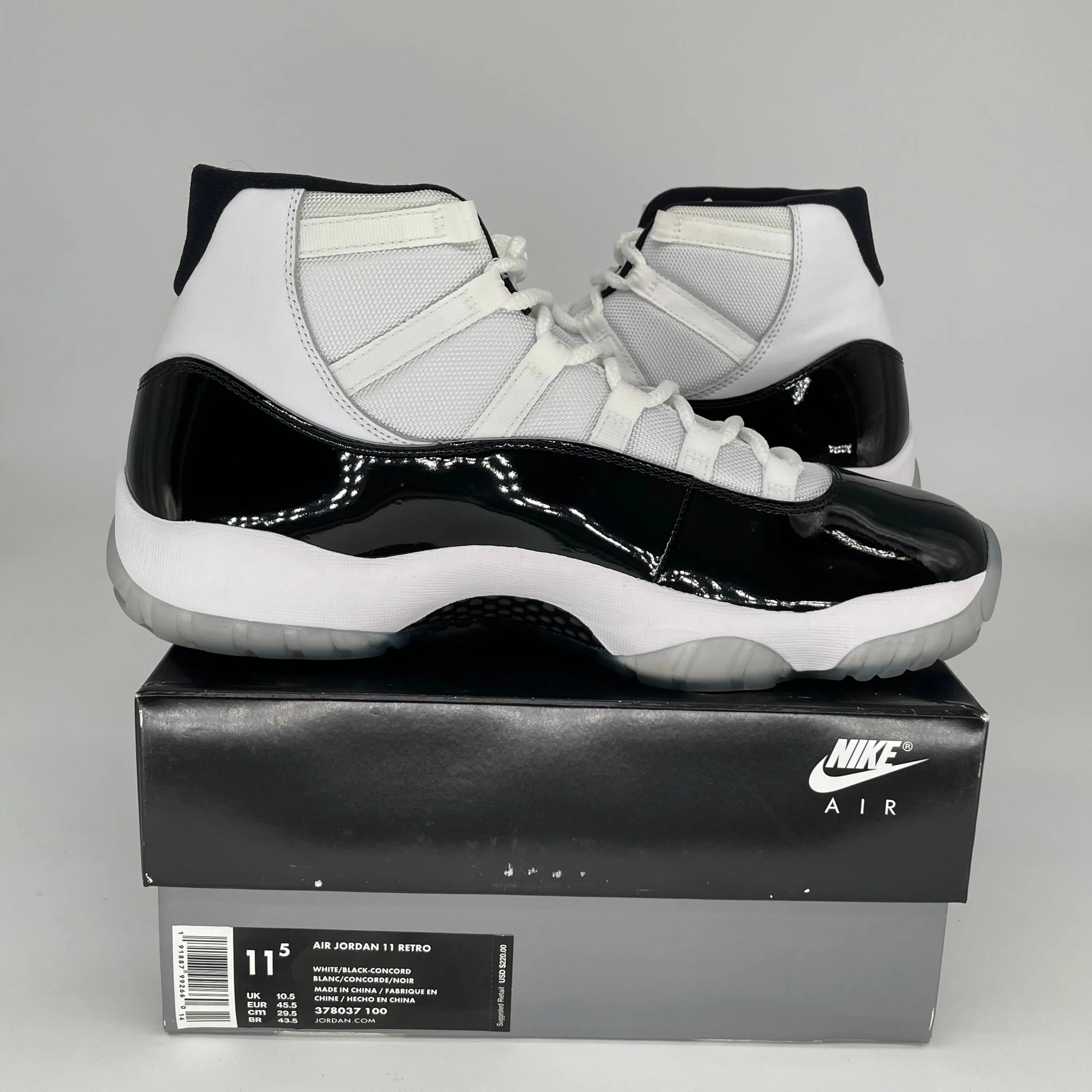 AIR JORDAN 11 CONCORD SIZE 11.5 378037-100