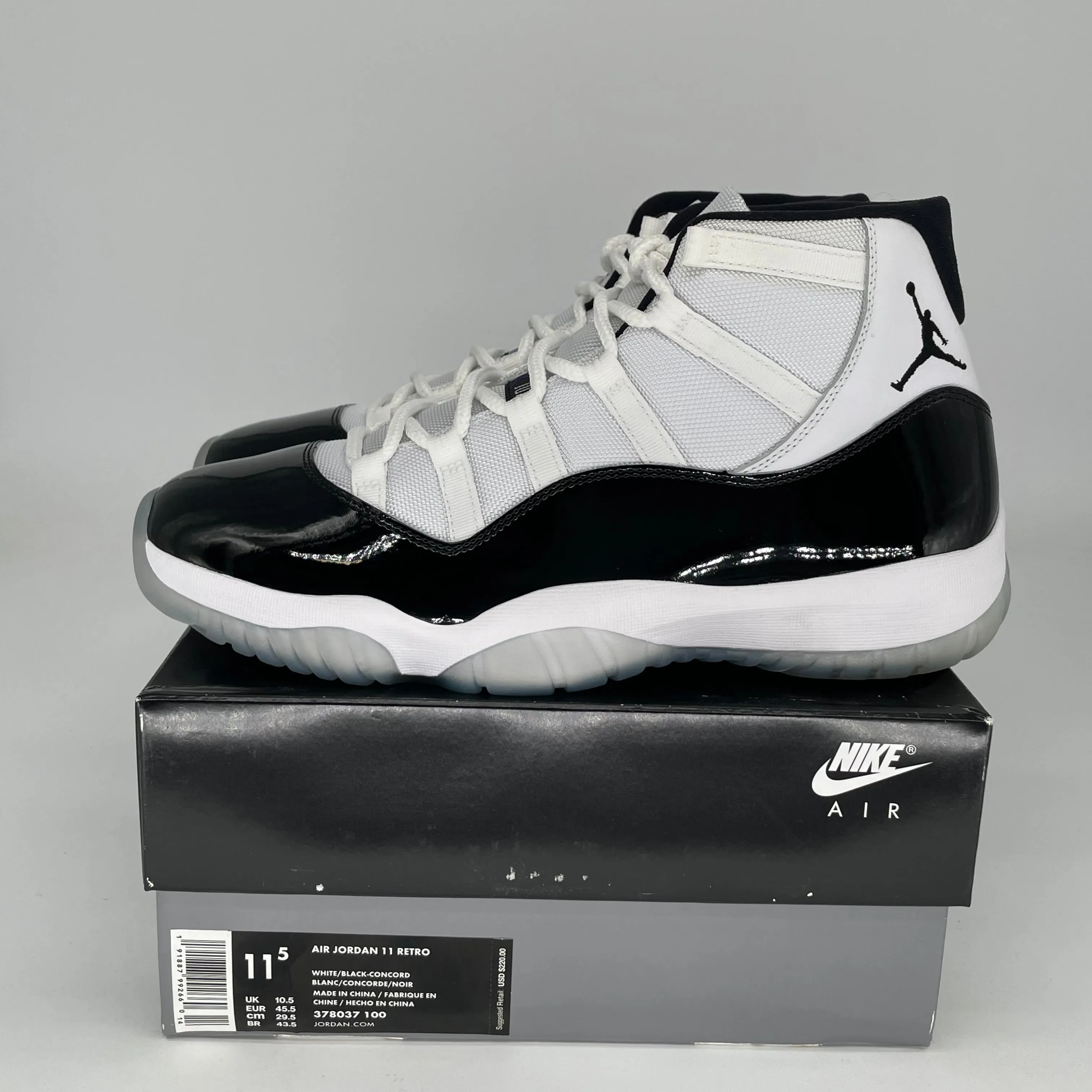 AIR JORDAN 11 CONCORD SIZE 11.5 378037-100