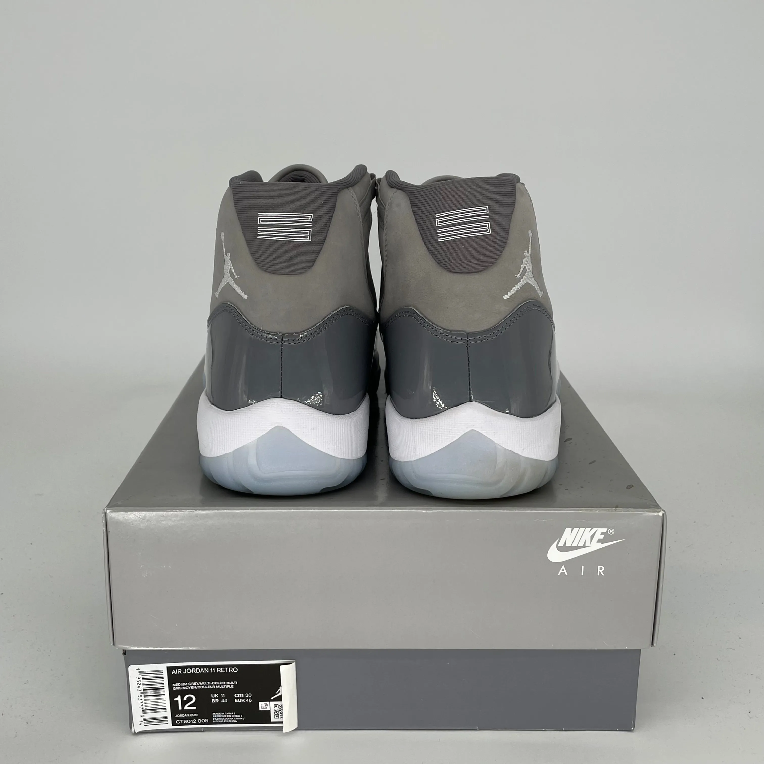 AIR JORDAN 11 COOL GREY SIZE 12 CT8013-005