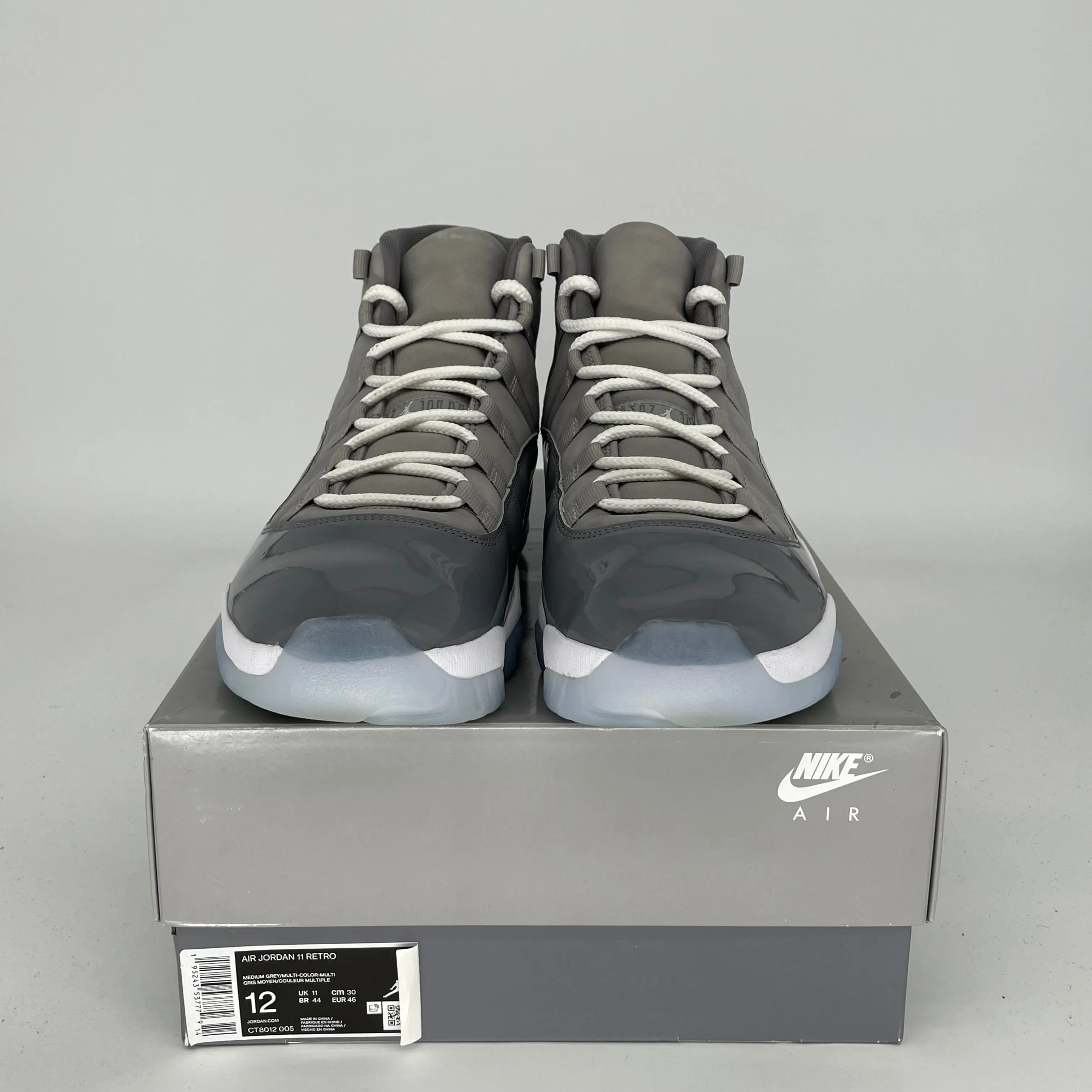 AIR JORDAN 11 COOL GREY SIZE 12 CT8013-005