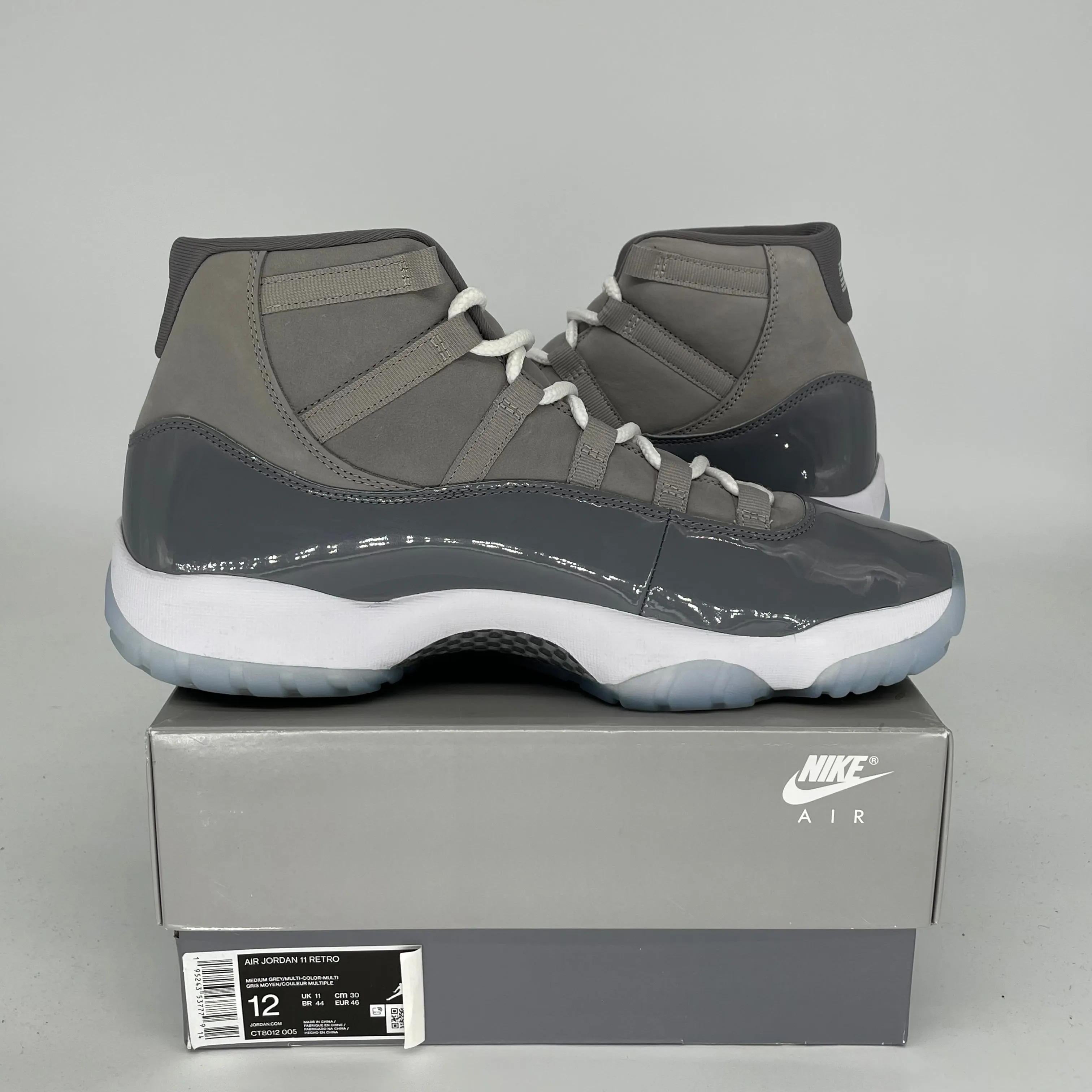 AIR JORDAN 11 COOL GREY SIZE 12 CT8013-005