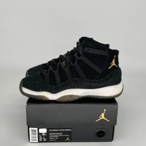 AIR JORDAN 11 HEIRESS BLACK STINGRAY SIZE 8/9.5W 852625-030
