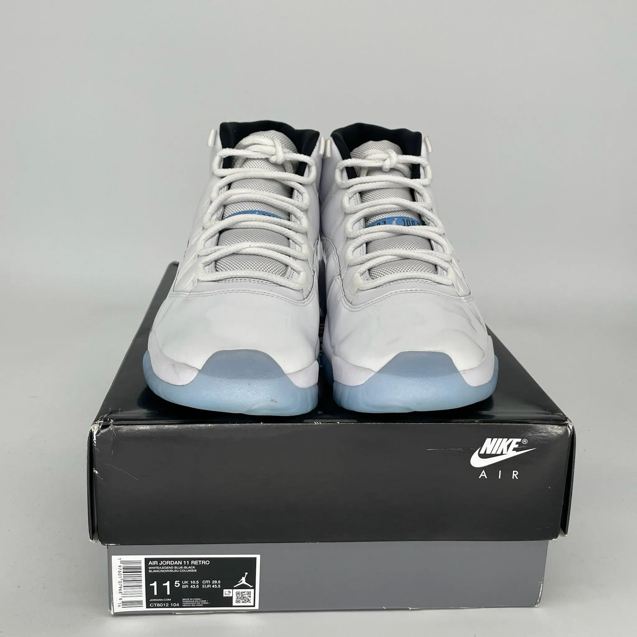 AIR JORDAN 11 LEGEND BLUE SIZE 11.5 CT8012-104