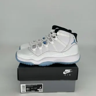AIR JORDAN 11 LEGEND BLUE SIZE 6.5Y 378038-104