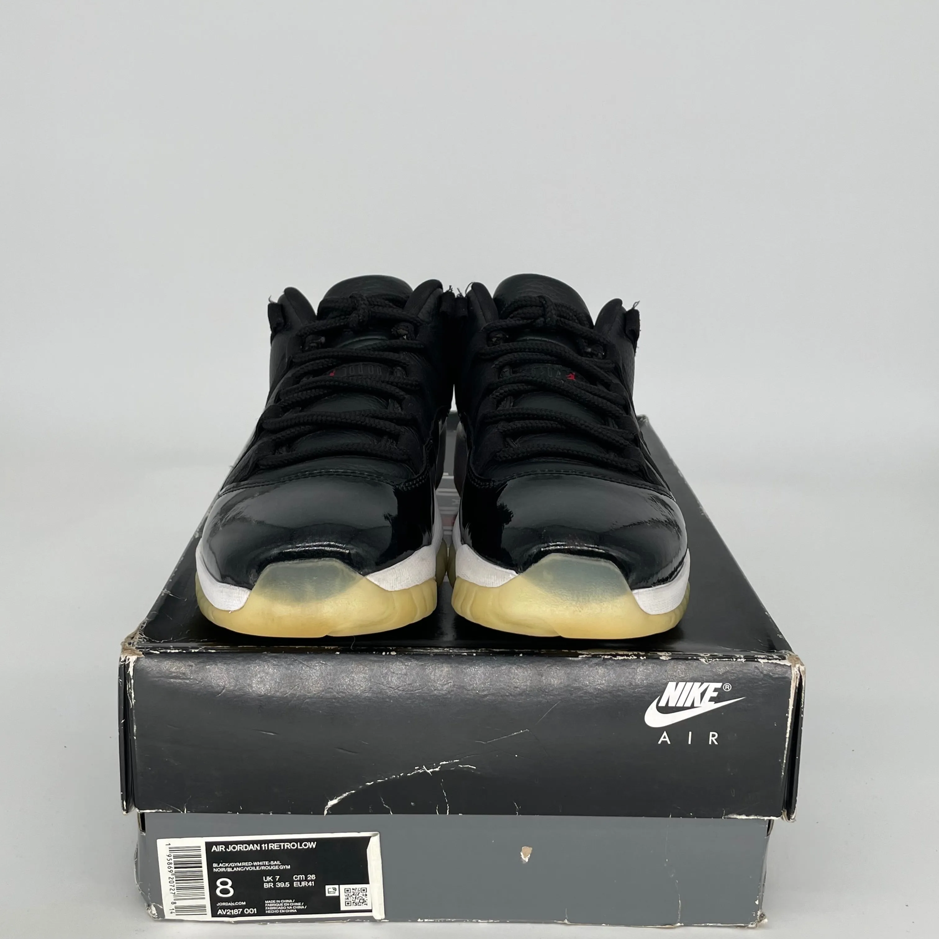 AIR JORDAN 11 LOW 72-10 SIZE 8 AV2187-001