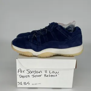 AIR JORDAN 11 LOW DEREK JETER RE2PECT SIZE 10.5 AV2187-441
