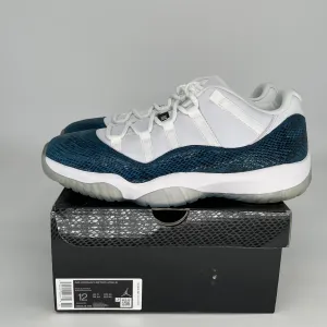 AIR JORDAN 11 LOW SNAKE NAVY SIZE 12 CD6846-102