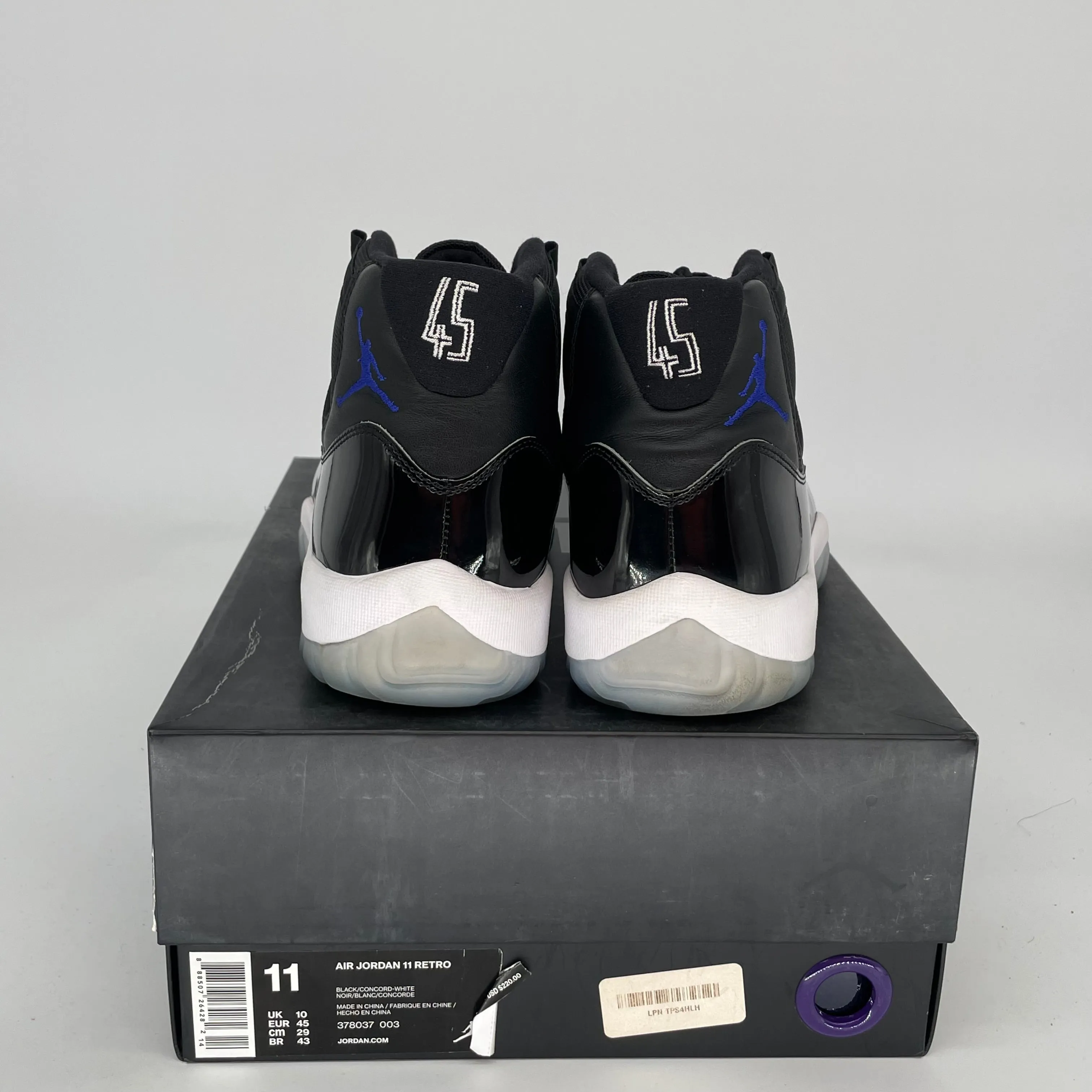 AIR JORDAN 11 SPACE JAM SIZE 11 378037-003