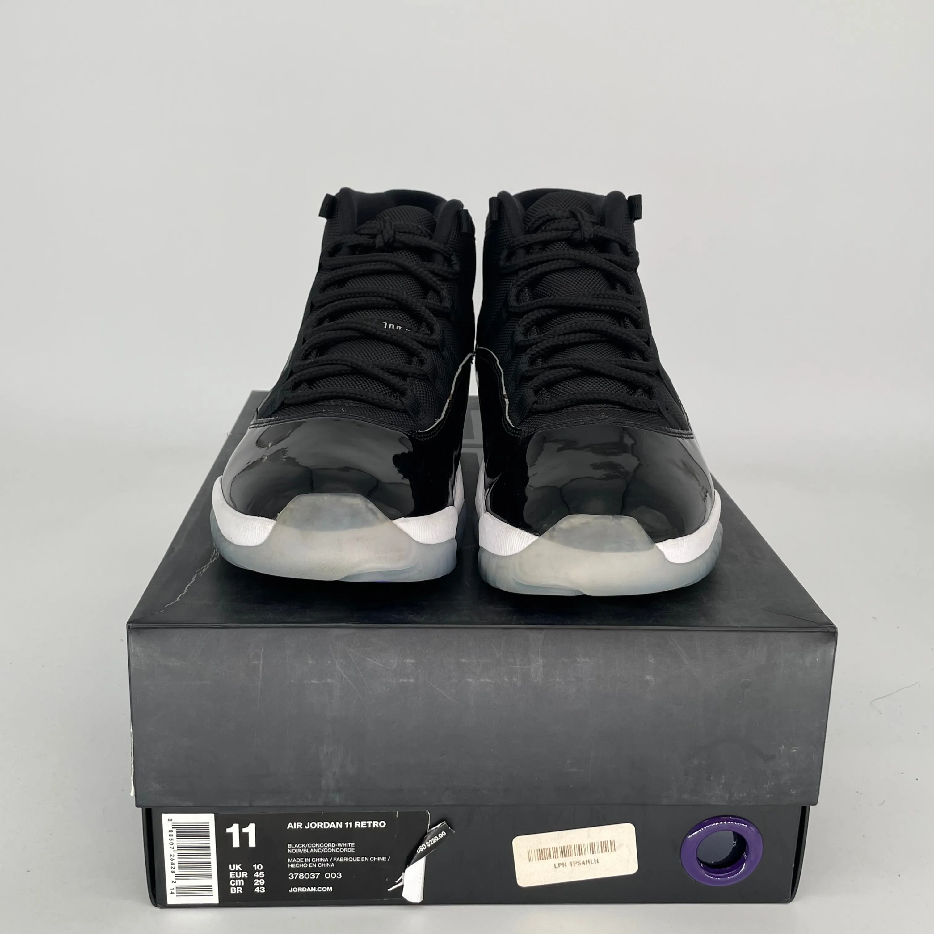 AIR JORDAN 11 SPACE JAM SIZE 11 378037-003