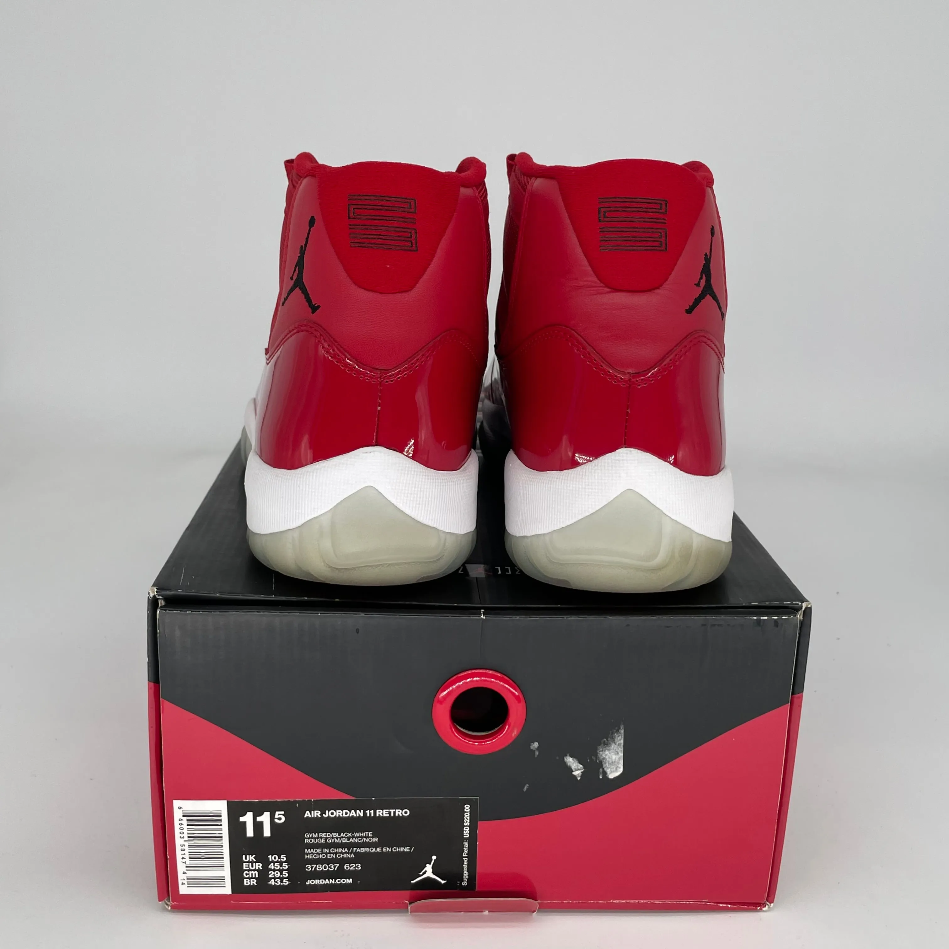 AIR JORDAN 11 WIN LIKE 96 SIZE 11.5 378037-623
