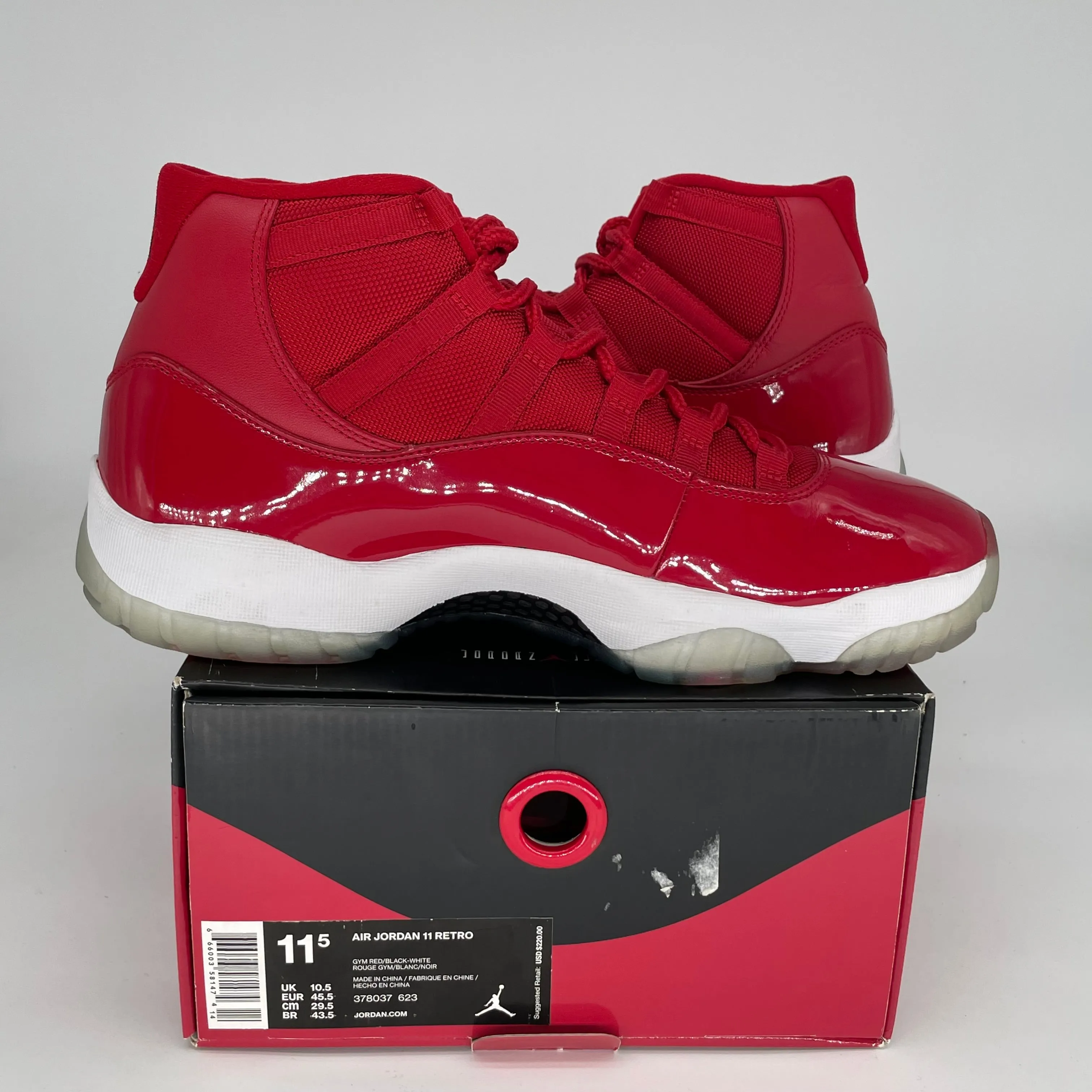 AIR JORDAN 11 WIN LIKE 96 SIZE 11.5 378037-623