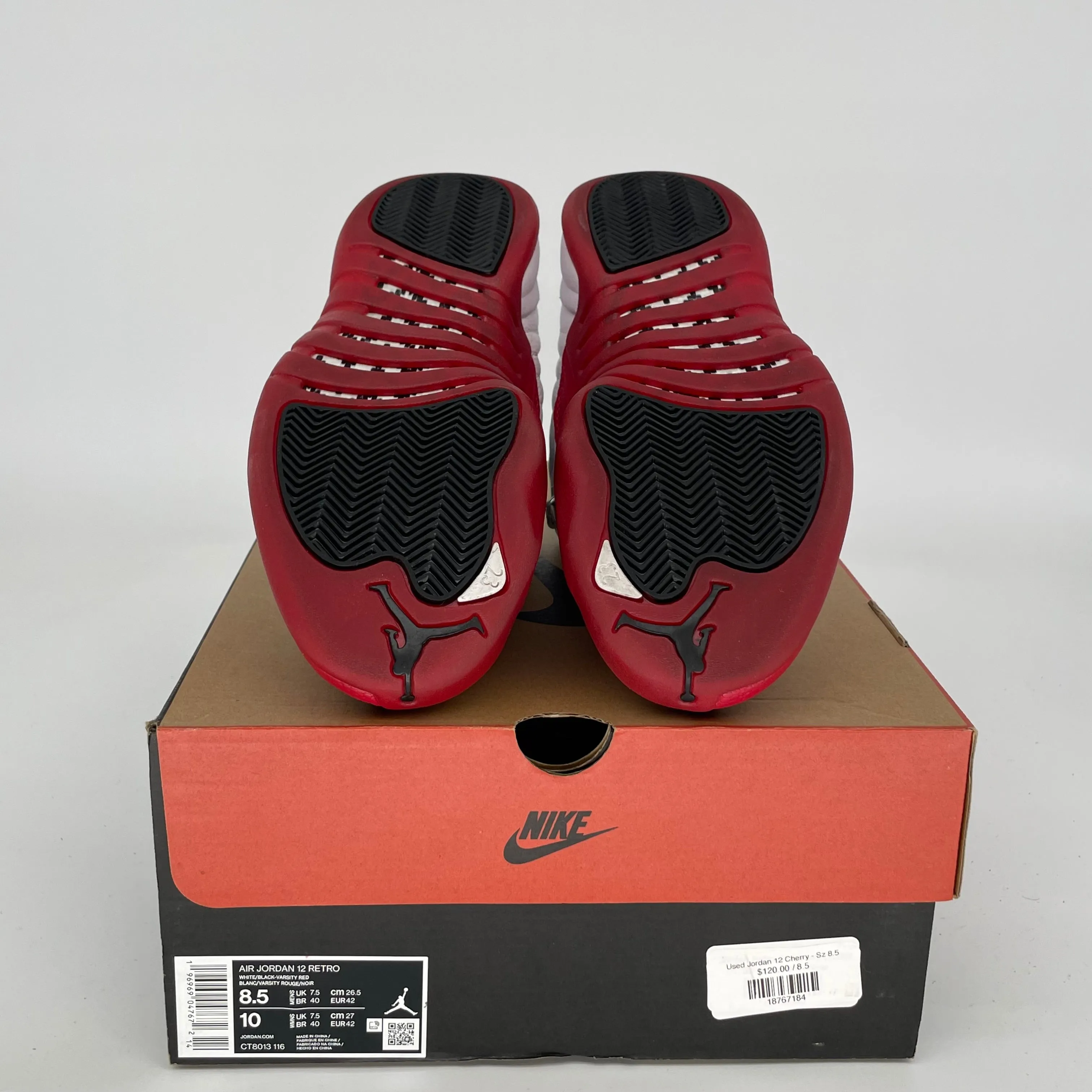 AIR JORDAN 12 CHERRY SIZE 8.5 CT8013-116