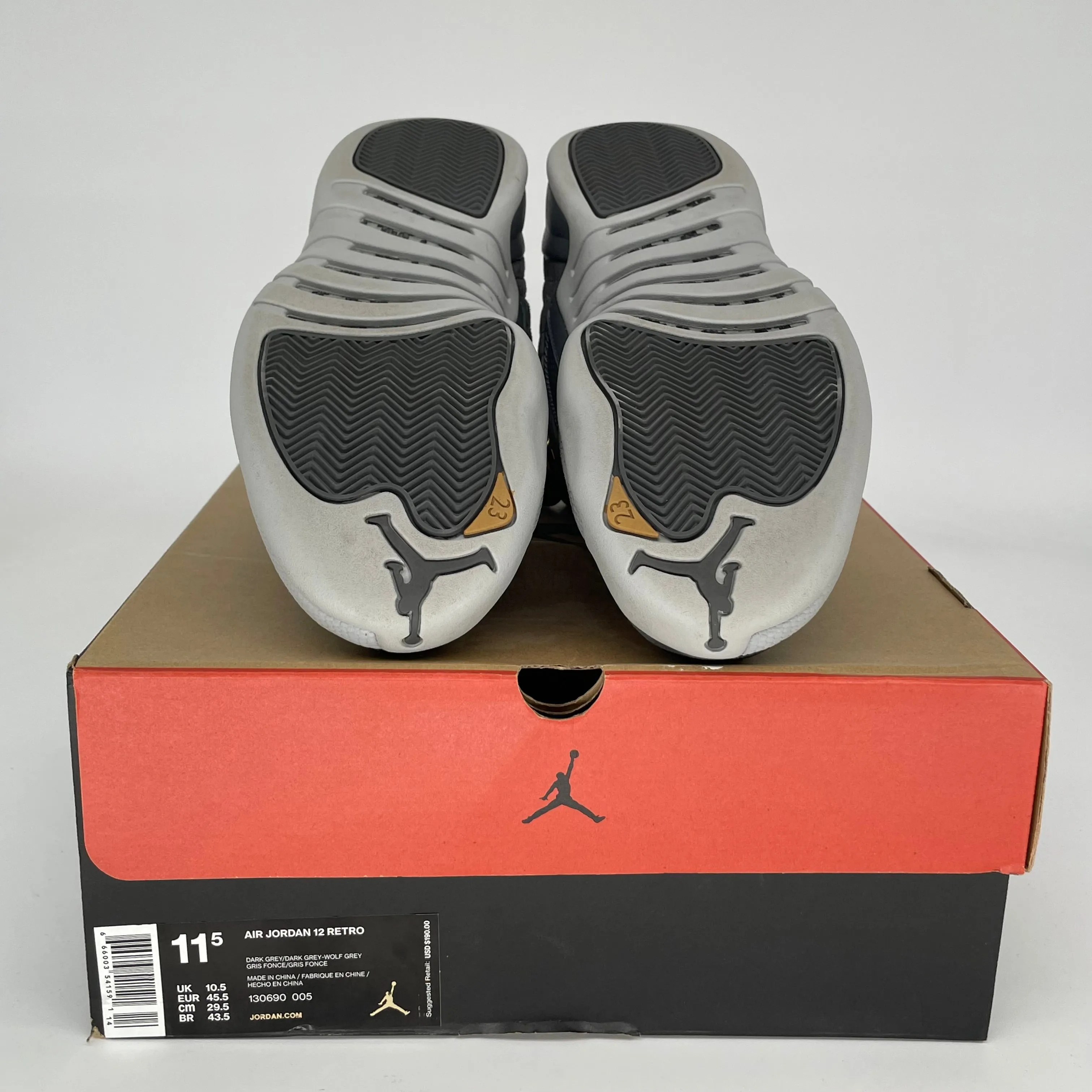 AIR JORDAN 12 DARK GREY SIZE 11.5 130690-005