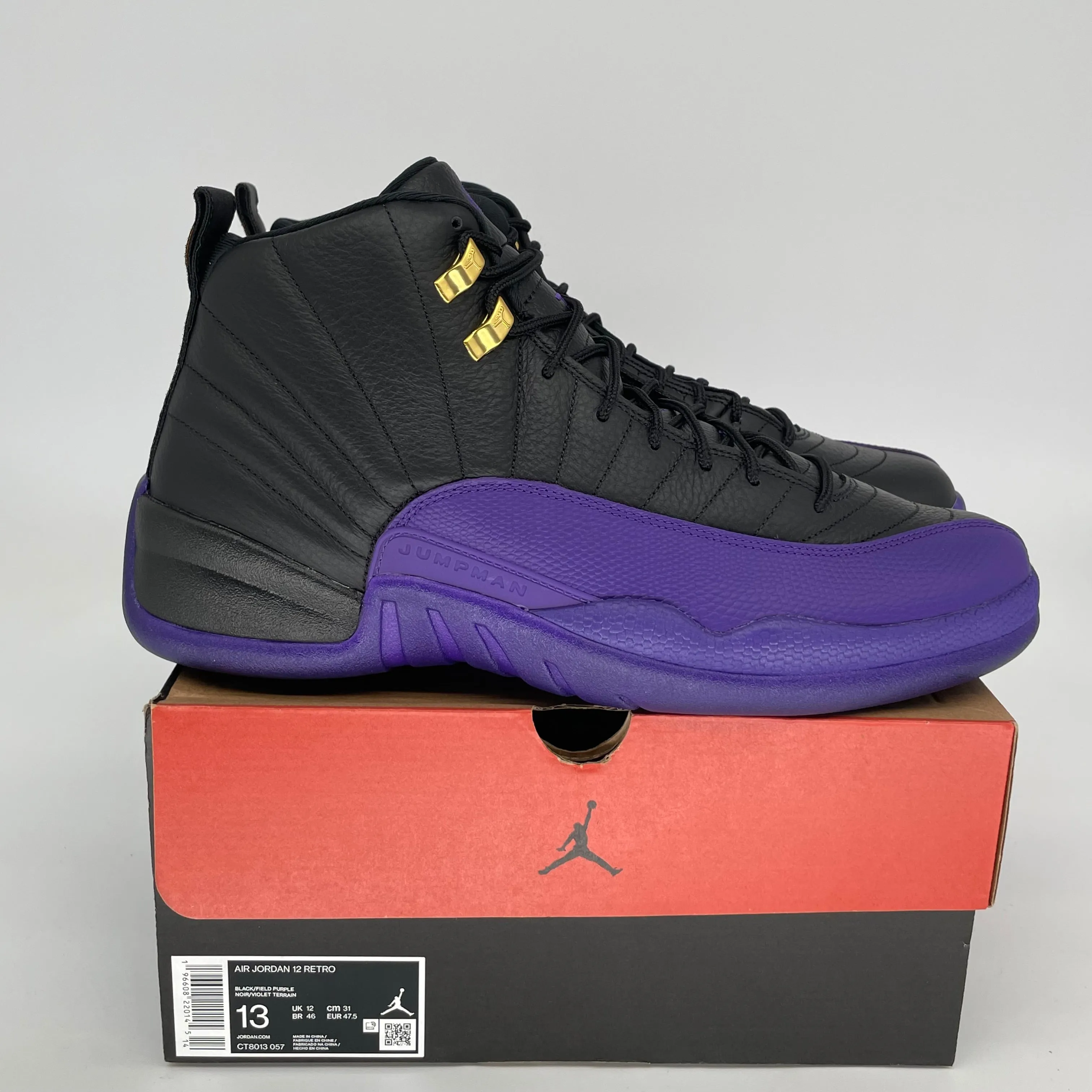 AIR JORDAN 12 FIELD PURPLE SIZE 13 CT8013-057