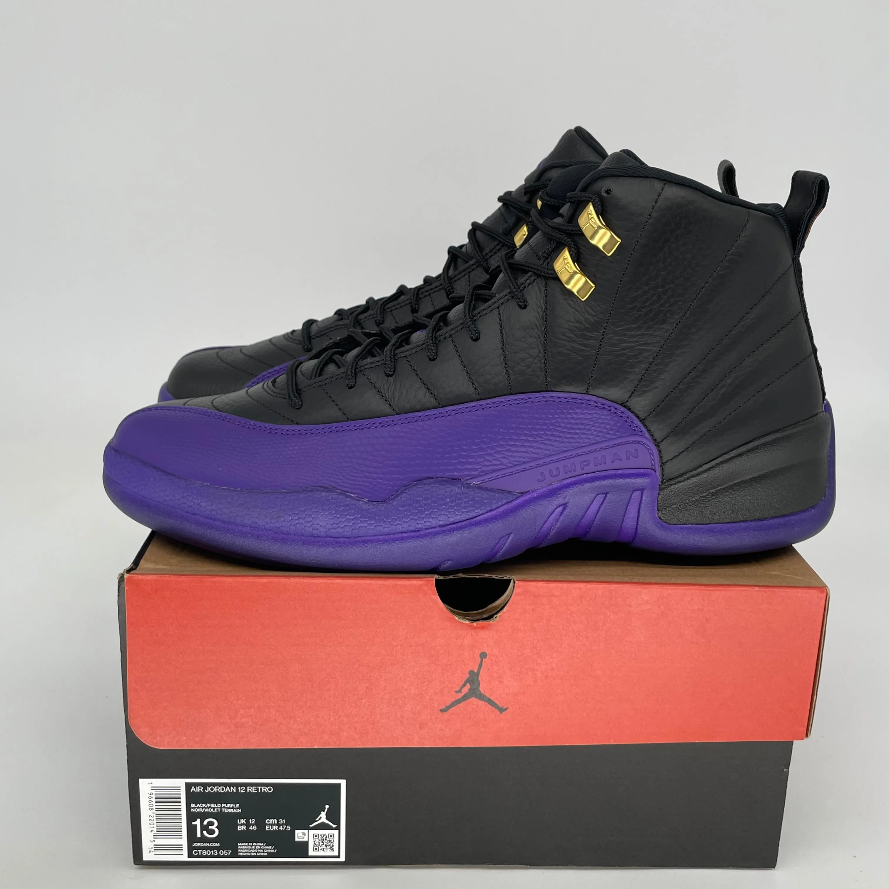 AIR JORDAN 12 FIELD PURPLE SIZE 13 CT8013-057