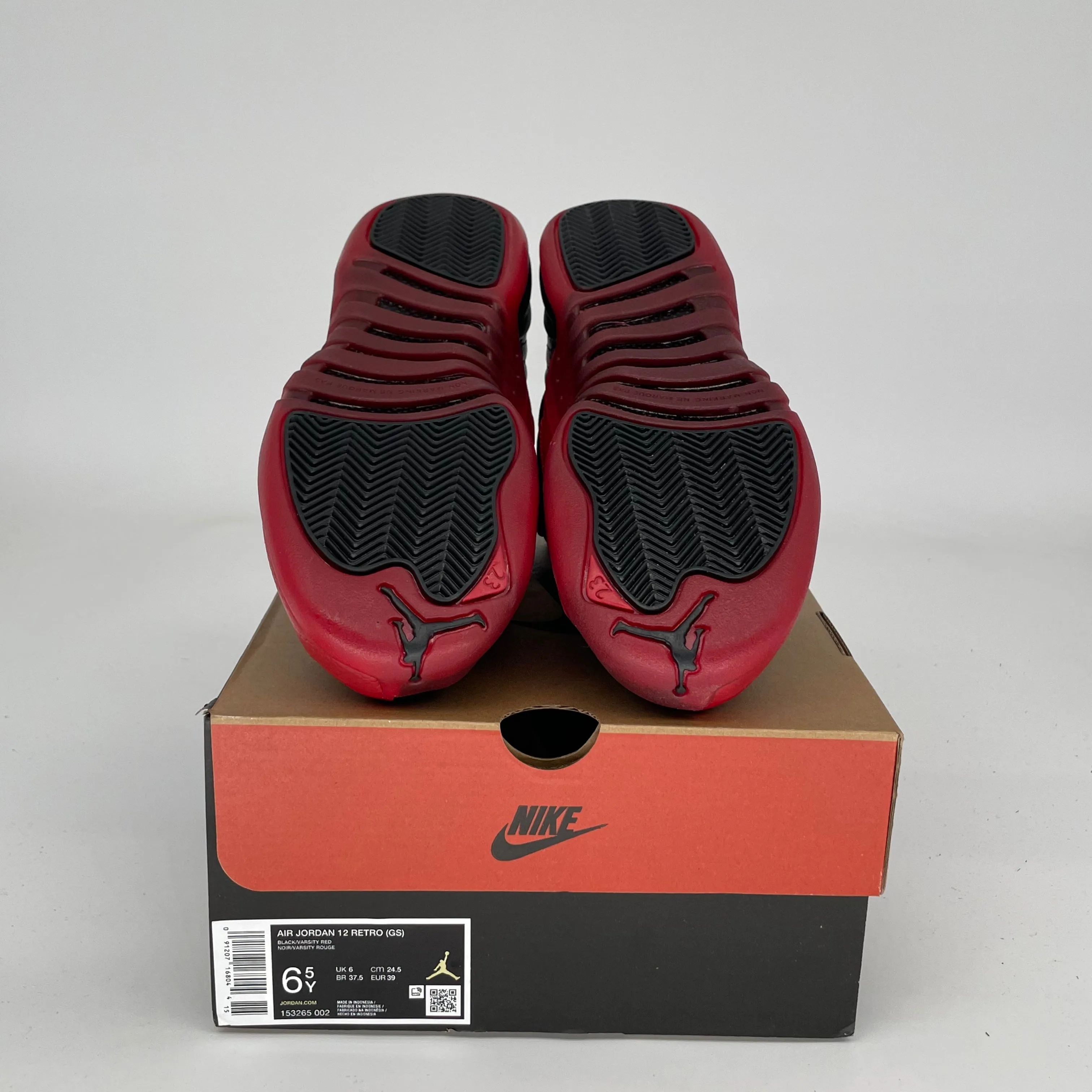 AIR JORDAN 12 FLU GAME SIZE 6.5Y 153265-002