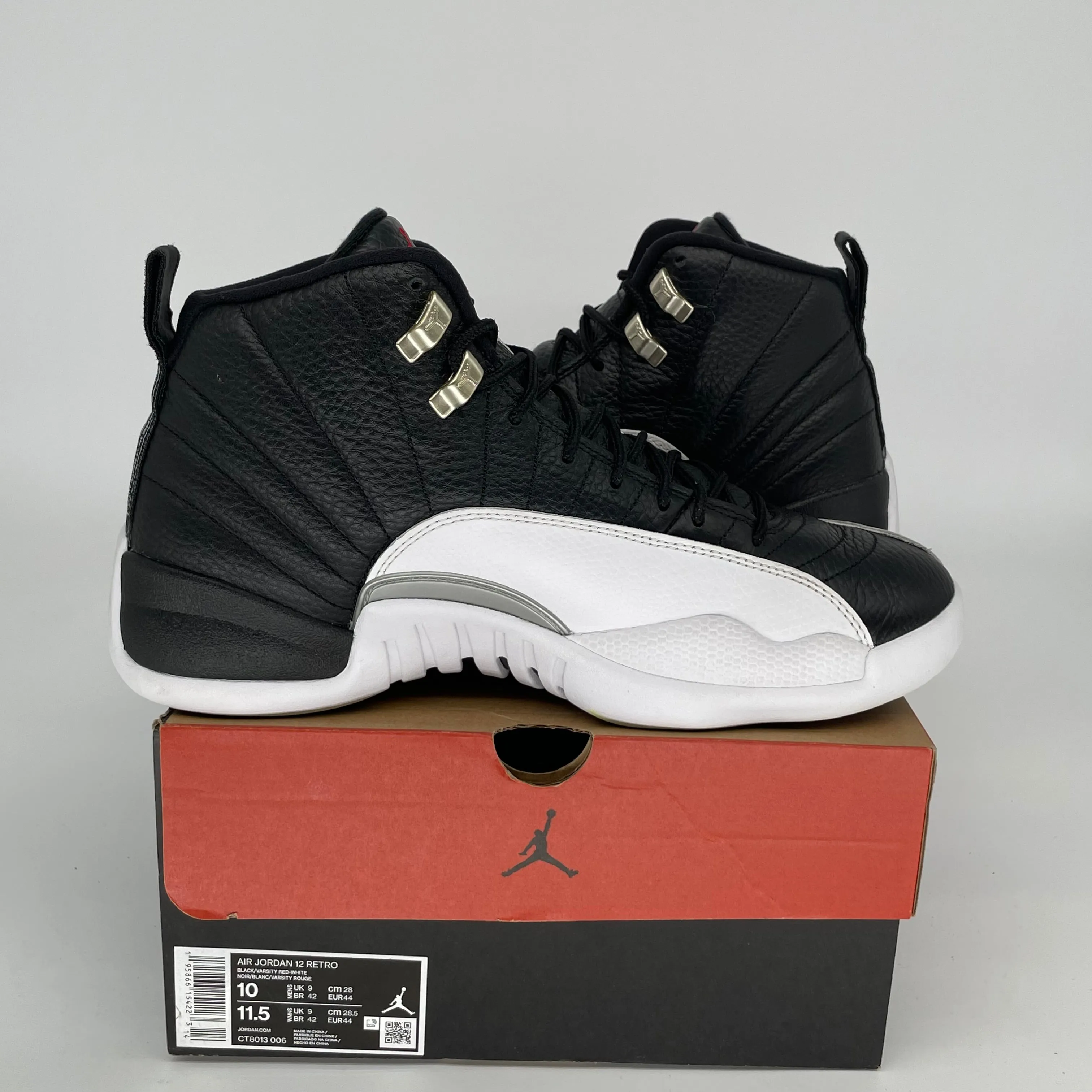 AIR JORDAN 12 PLAYOFFS SIZE 10 CT8013-006