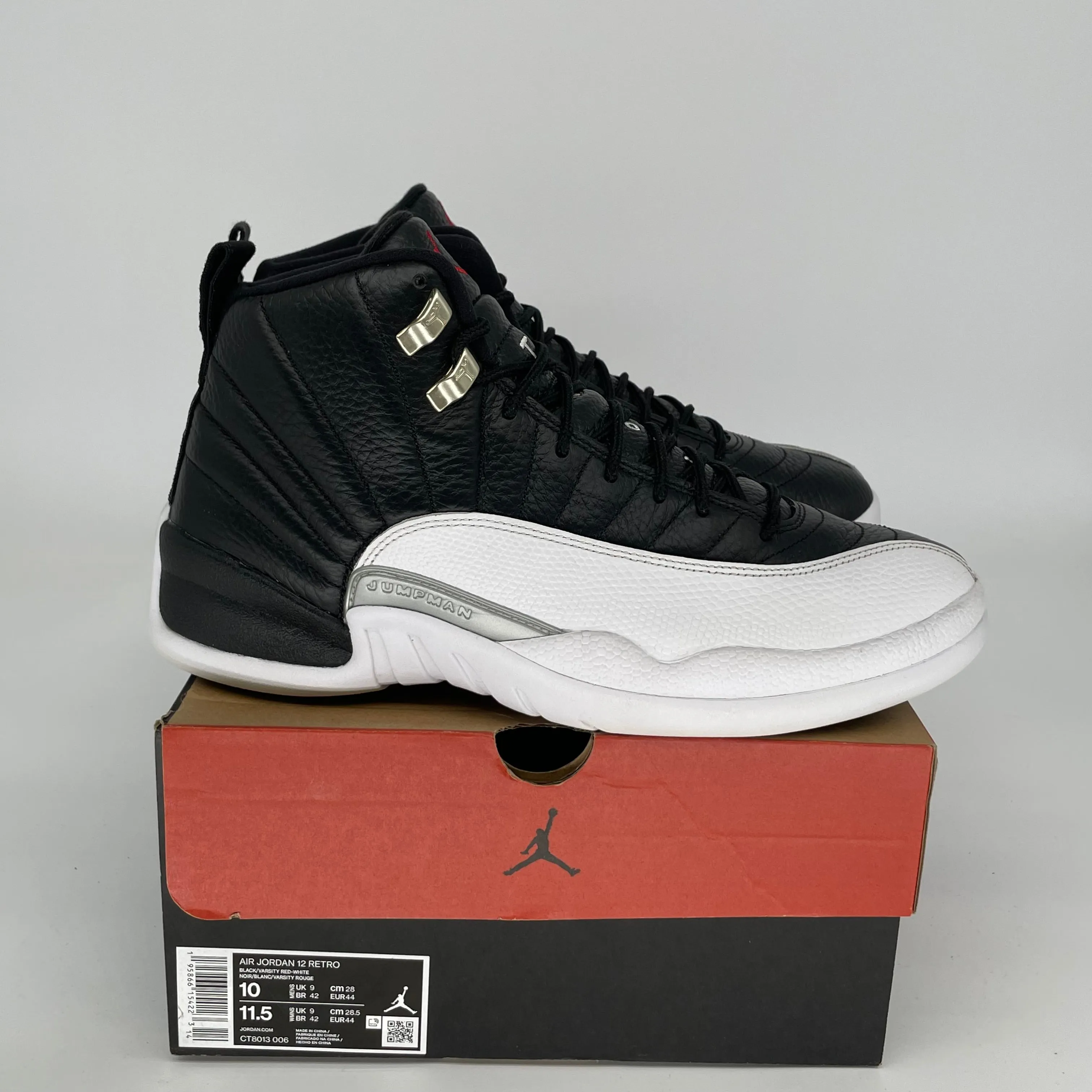 AIR JORDAN 12 PLAYOFFS SIZE 10 CT8013-006