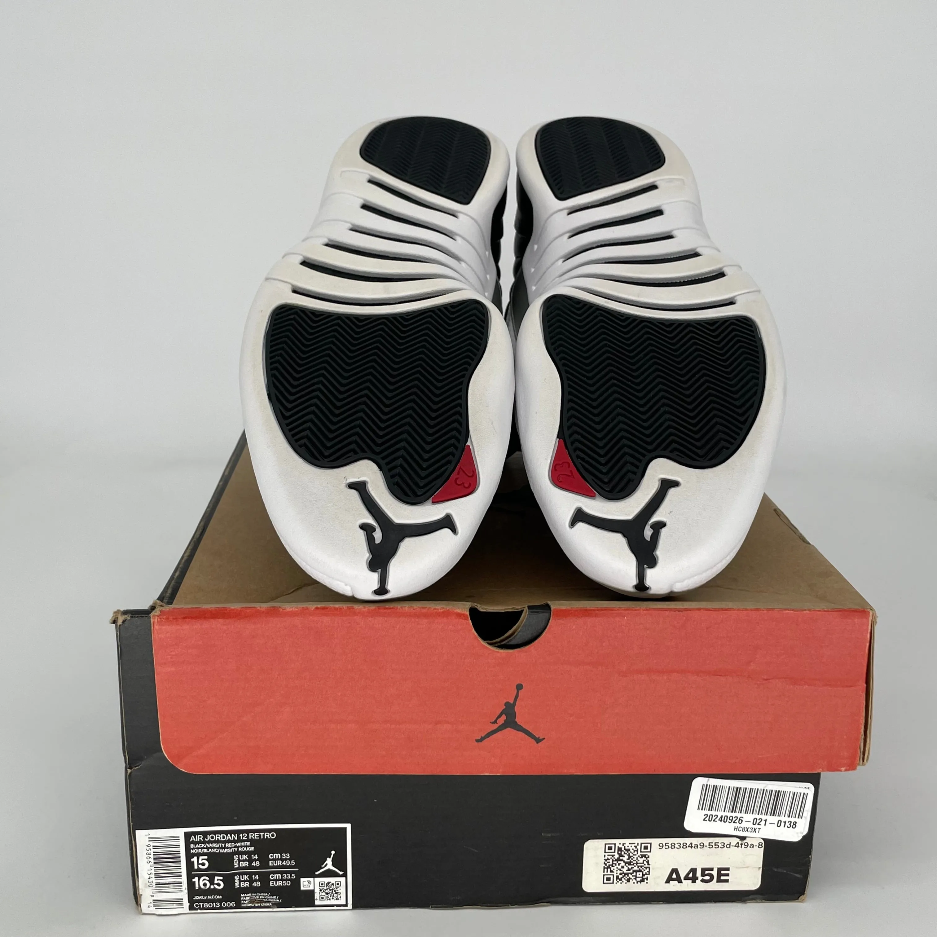AIR JORDAN 12 PLAYOFFS SIZE 15 CT8013-006