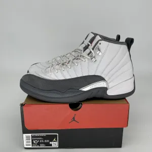 AIR JORDAN 12 WHITE DARK GREY SIZE 10.5 130690-160