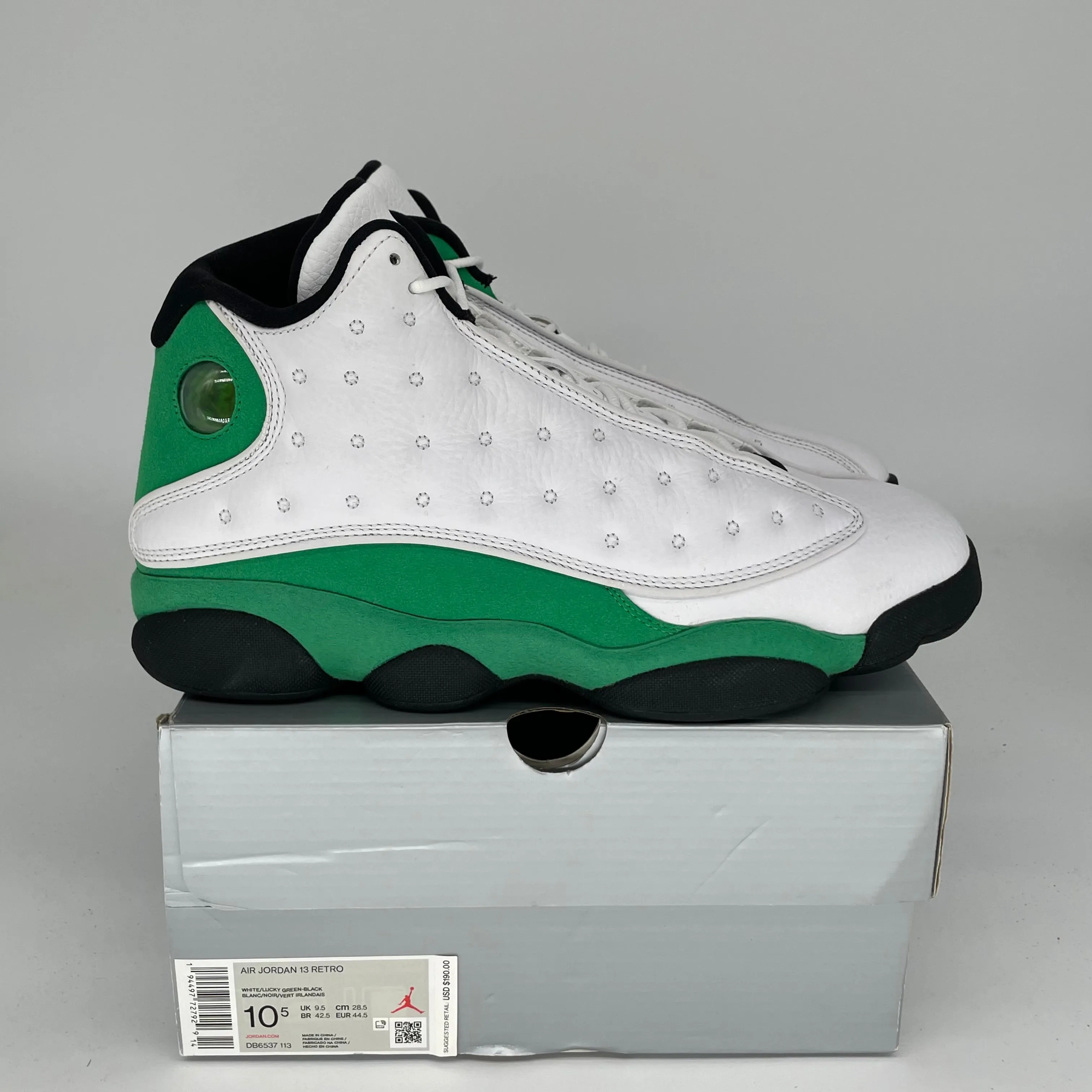 AIR JORDAN 13 LUCKY GREEN SIZE 10.5 DB6537-113
