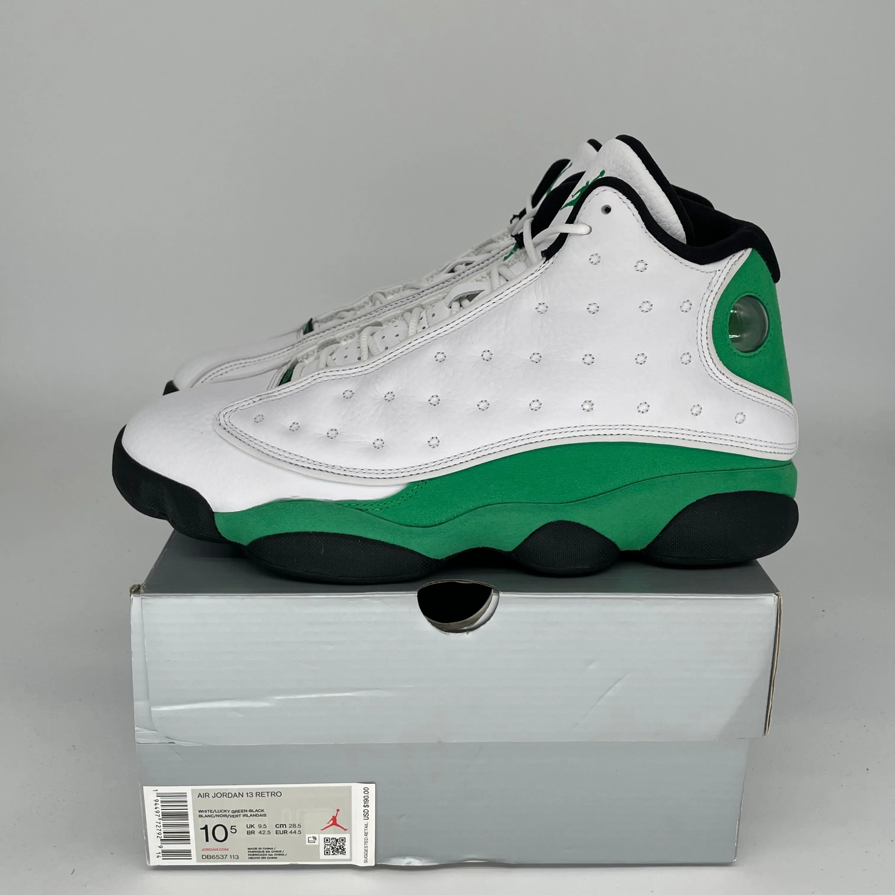 AIR JORDAN 13 LUCKY GREEN SIZE 10.5 DB6537-113