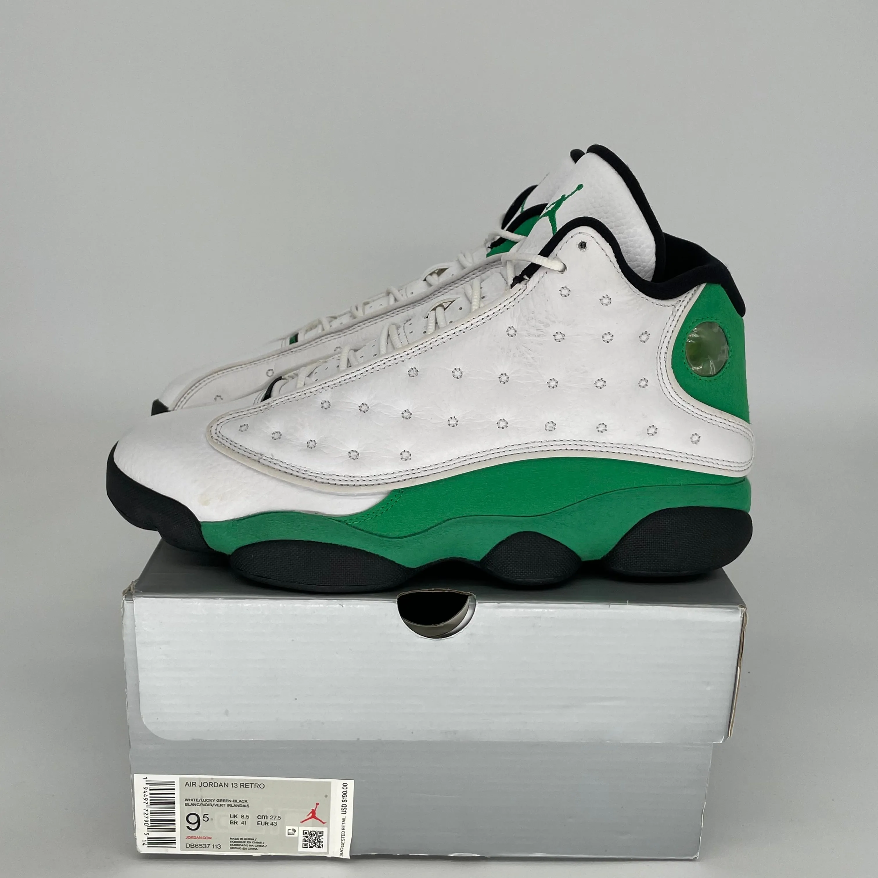 AIR JORDAN 13 LUCKY GREEN SIZE 9.5 414571-113