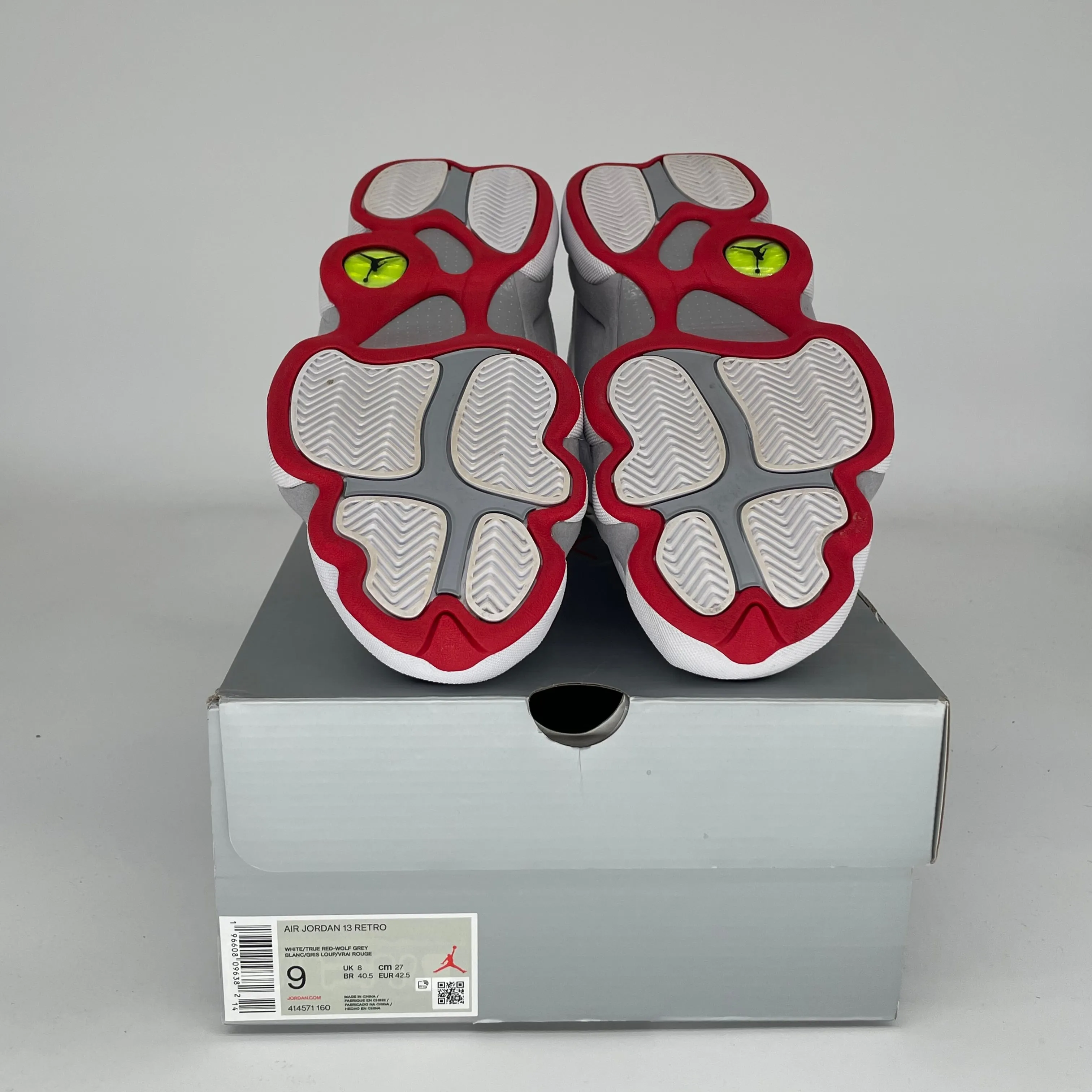 AIR JORDAN 13 WOLF GREY SIZE 9 414571-160