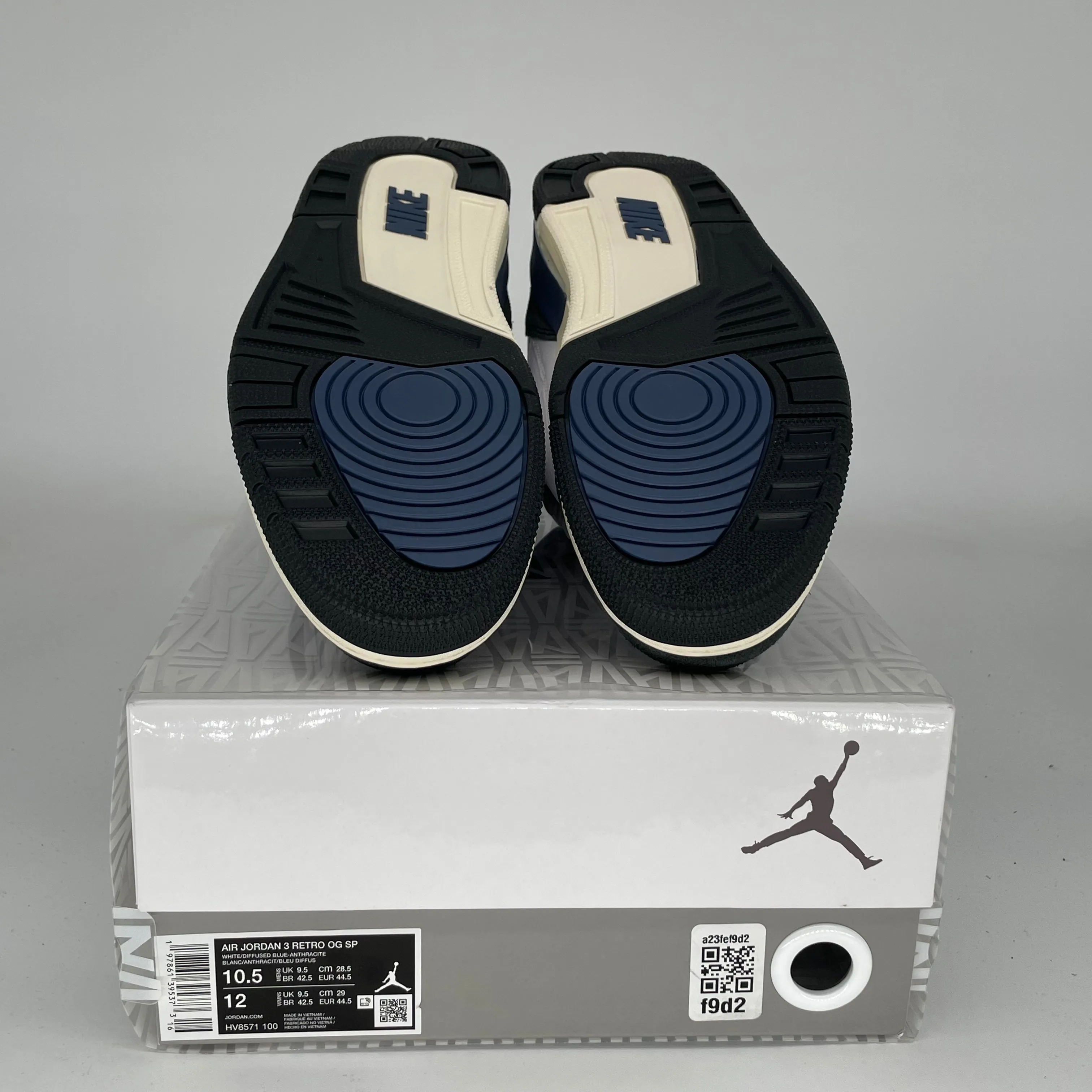 AIR JORDAN 3 A MA MANIERE DIFFUSED BLUE SIZE 10.5 HV8571-100