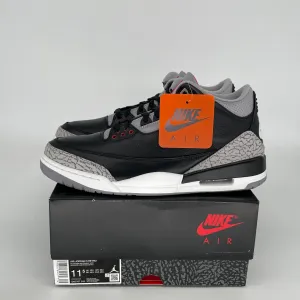 AIR JORDAN 3 BLACK CEMENT SIZE 11.5 DN3707-010