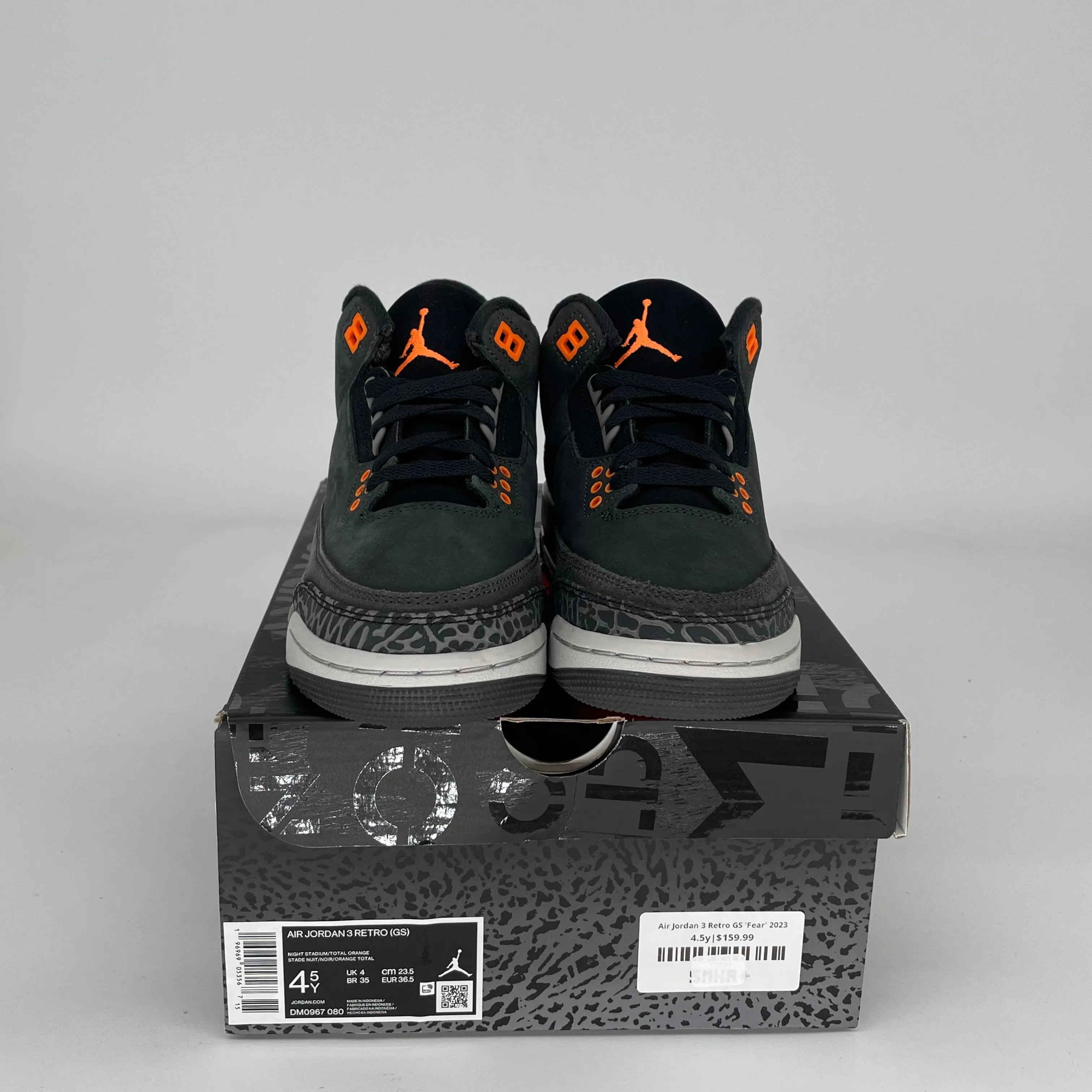 AIR JORDAN 3 FEAR SIZE 4.5Y DM0967-080