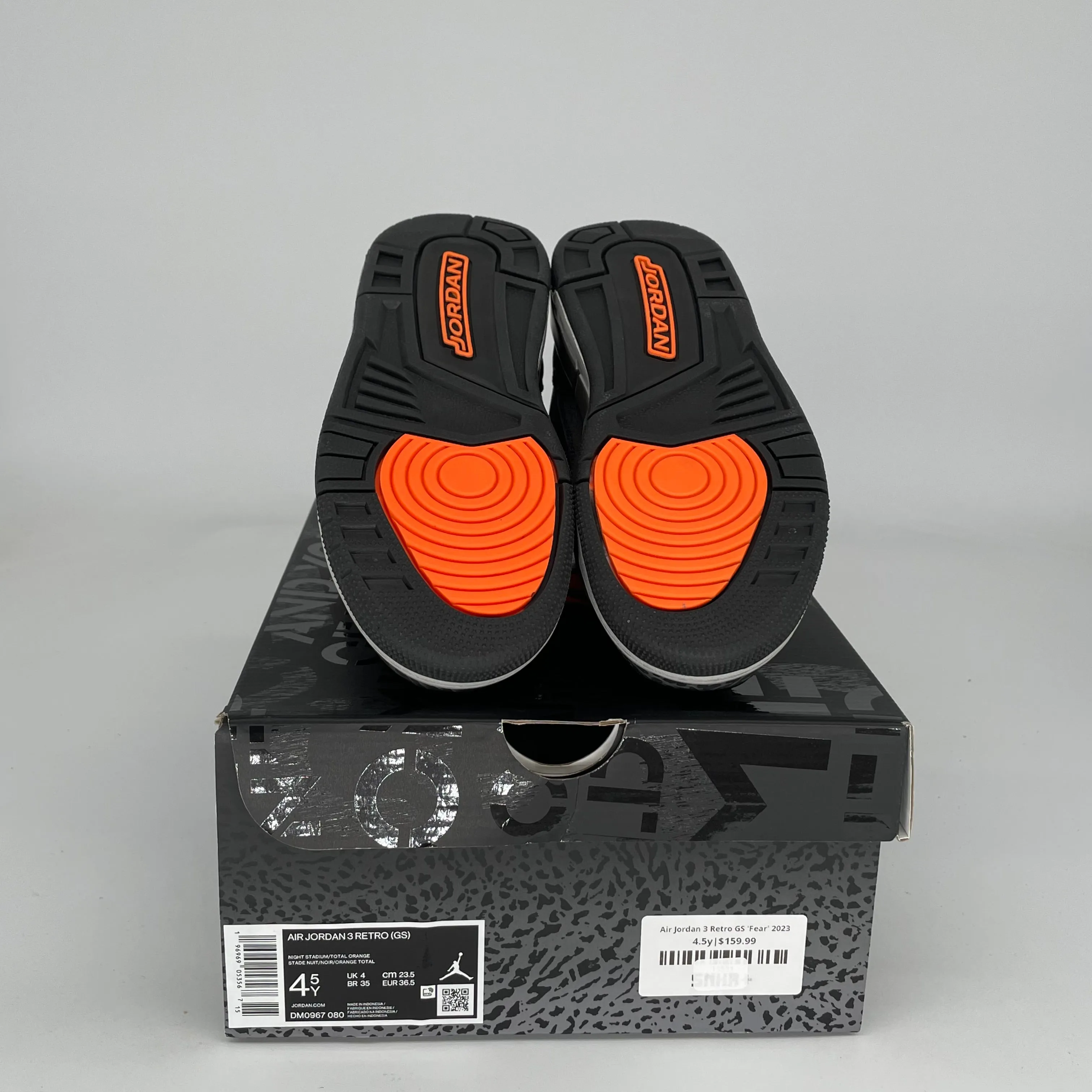 AIR JORDAN 3 FEAR SIZE 4.5Y DM0967-080