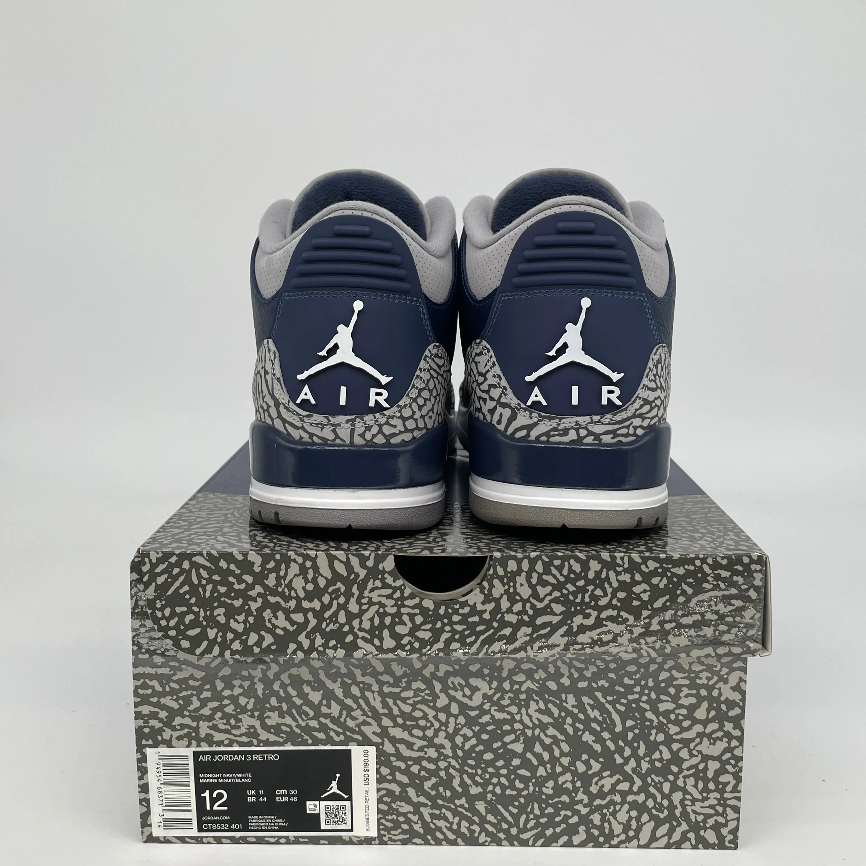 AIR JORDAN 3 GEORGETOWN SIZE 12 CT8532-401