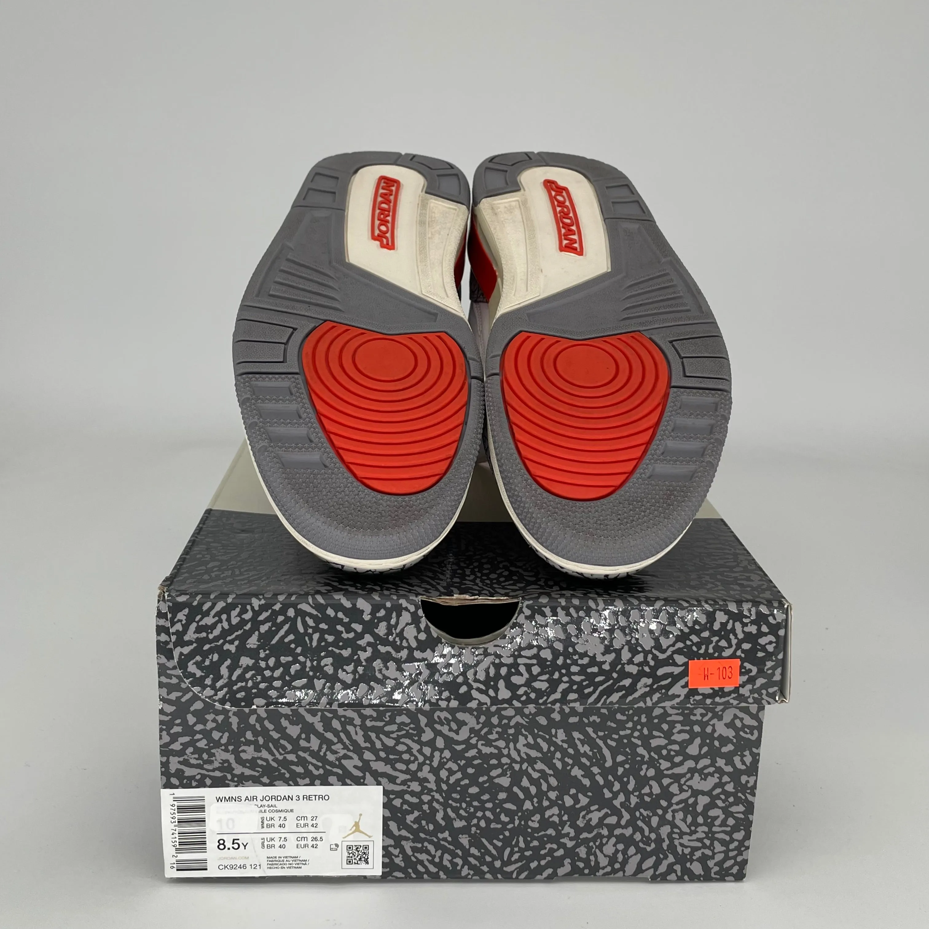 AIR JORDAN 3 GEORGIA PEACH W SIZE 8.5/10W CK9246-121