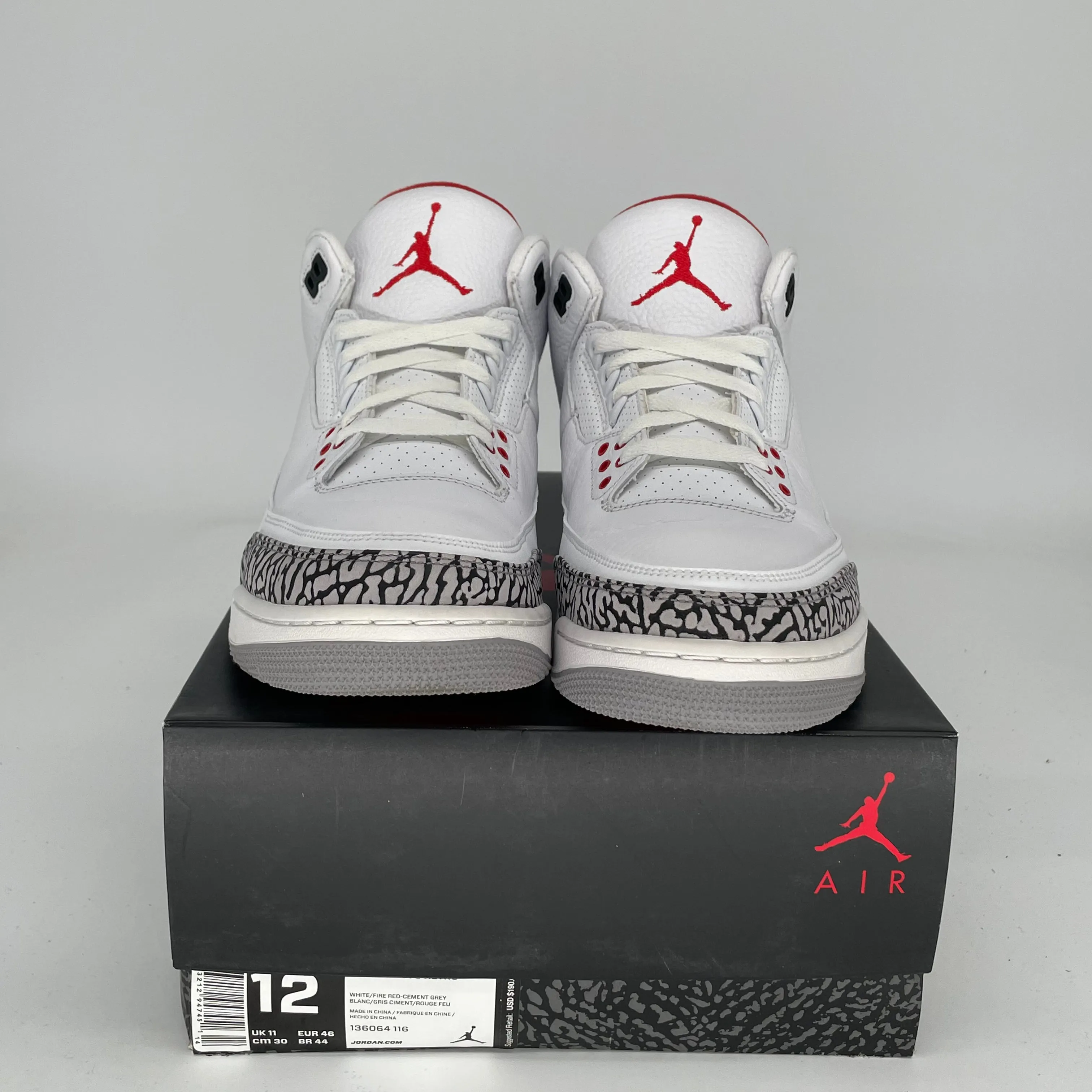 AIR JORDAN 3 HALL OF FAME SIZE 12 136064-116
