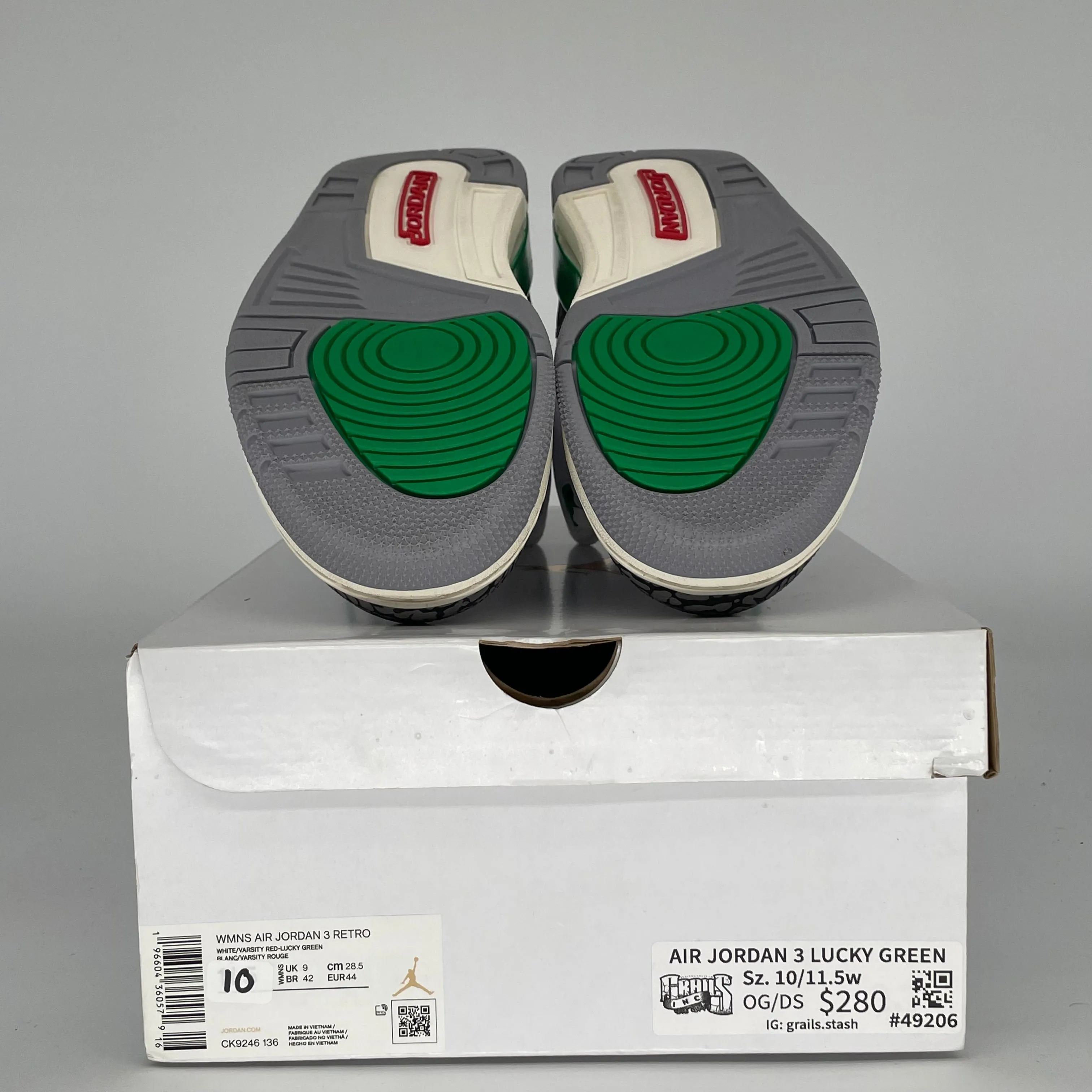 AIR JORDAN 3 LUCKY GREEN W SIZE 10/11.5W CK9246-136