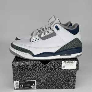 AIR JORDAN 3 MIDNIGHT NAVY SIZE 11 CT8532-140