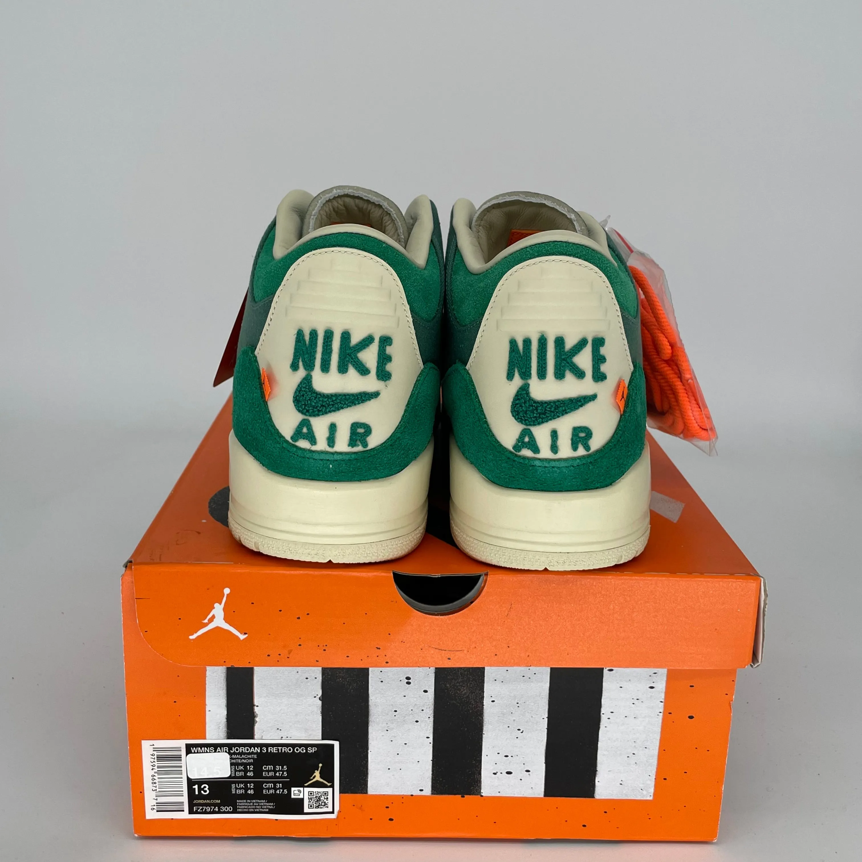 AIR JORDAN 3 NINA CHANEL ABNEY BICOSTAL W SIZE 13/14.5W FZ7974-300
